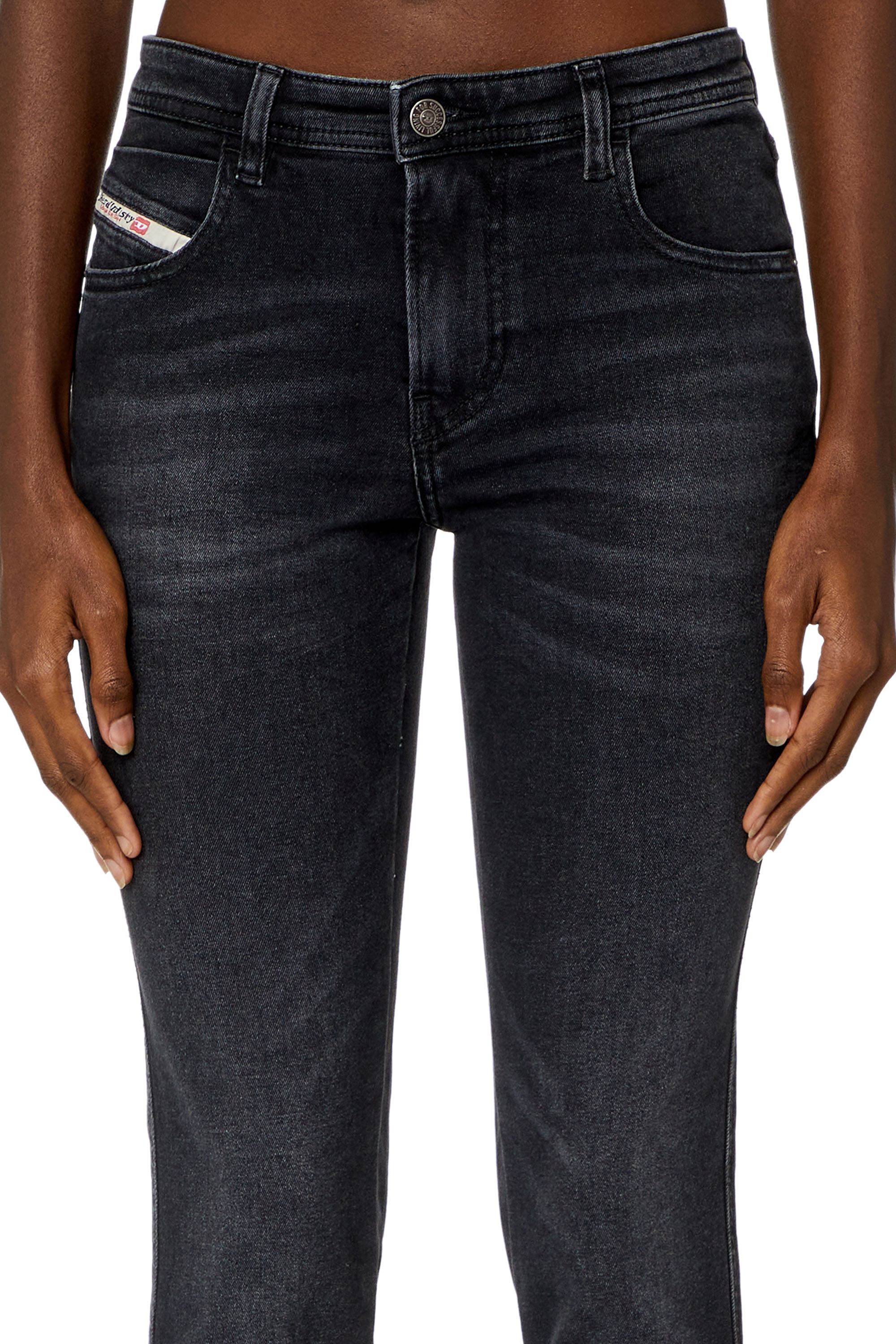Diesel - Skinny Jeans 2015 Babhila 0PFAS, Negro/Gris oscuro - Image 4
