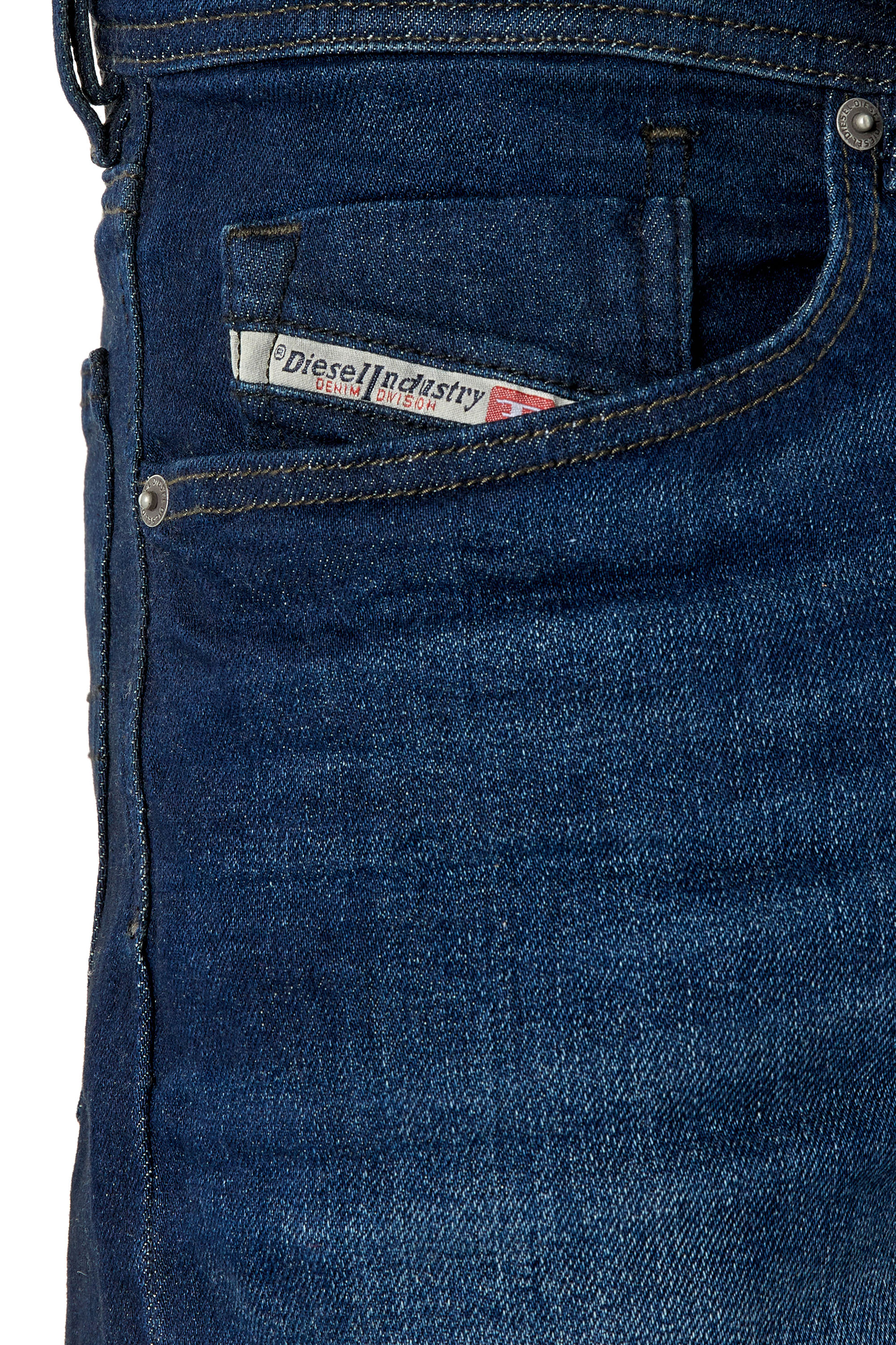 Diesel - Straight Jeans Waykee E814W, Azul medio - Image 4