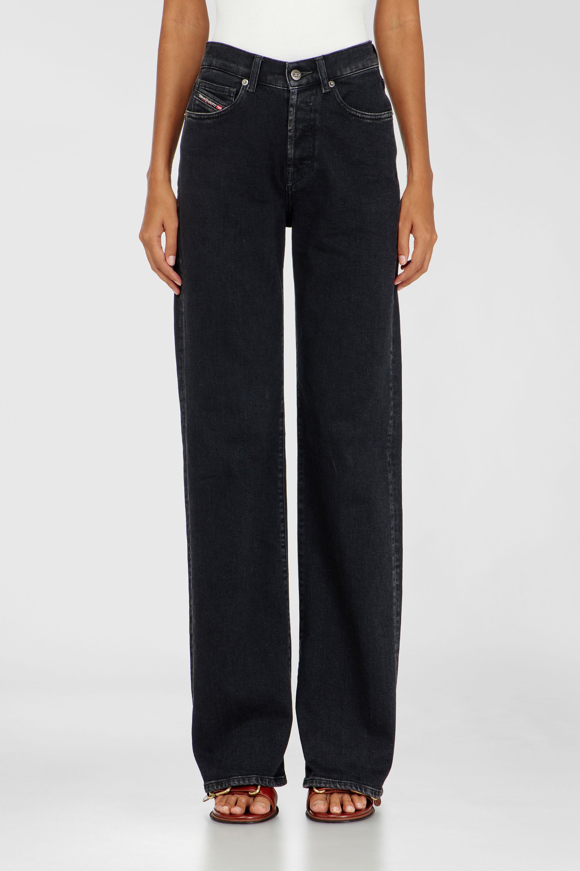 Diesel - Woman's Regular Jeans 1971 D-Sent 09N89, Black/Dark grey - 1