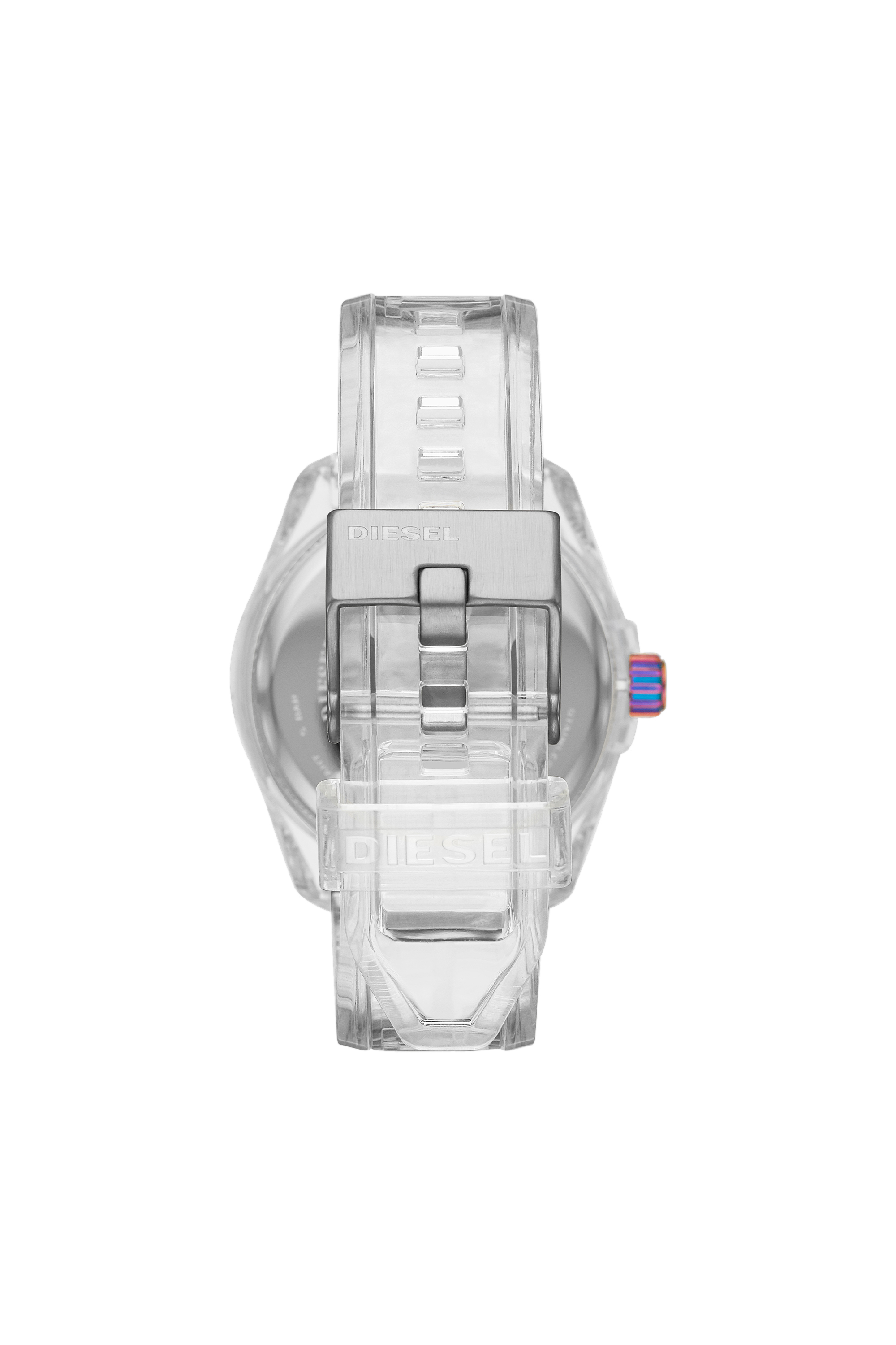Diesel - DZ1926, Reloj MS9 de tres manecillas en poliuretano transparente Unisex in Blanco - 2