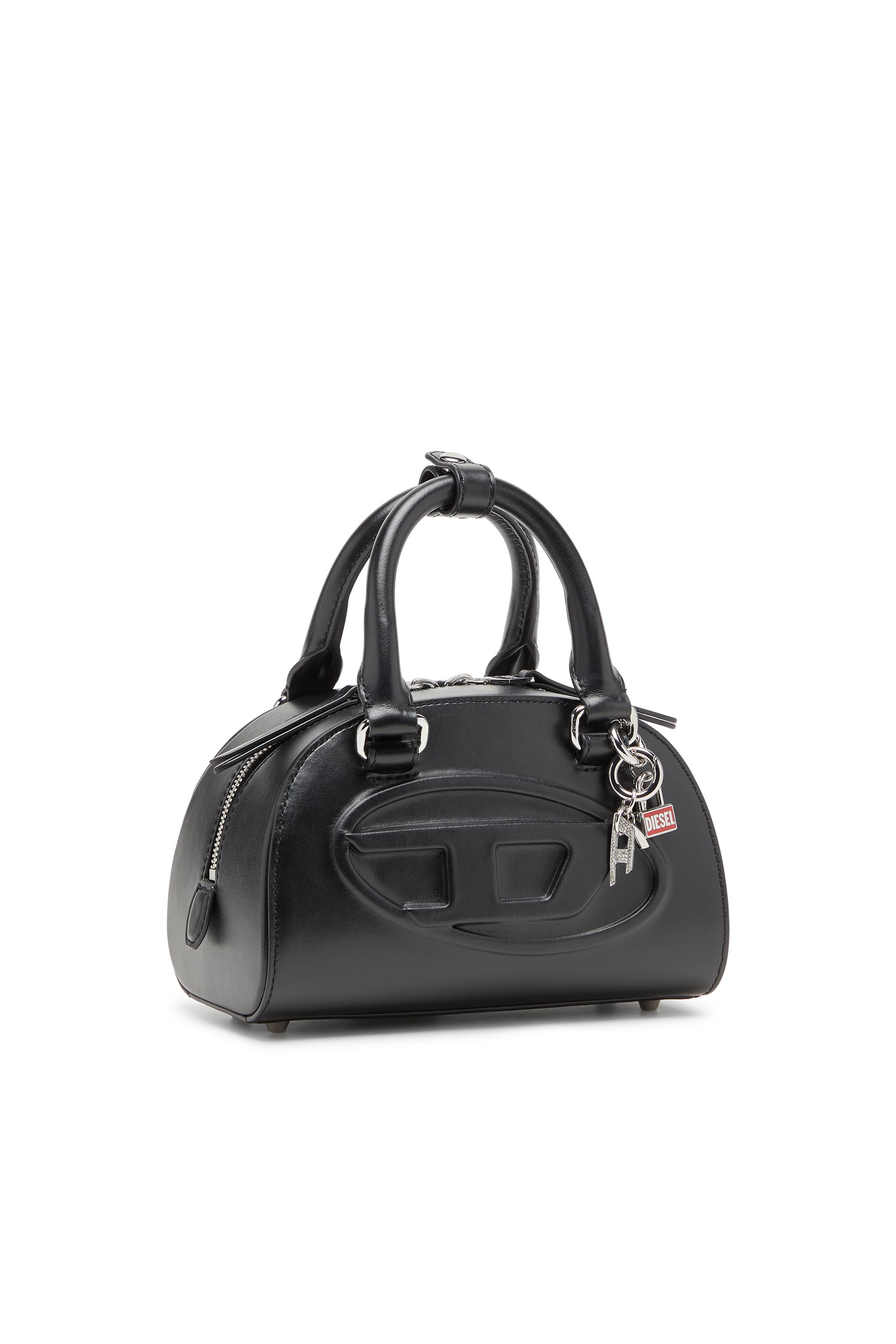 Diesel - 1DR DOME TOP HANDLE, 1DR Dome-Bolso de cuero tipo bowling Mujer in Negro - 2