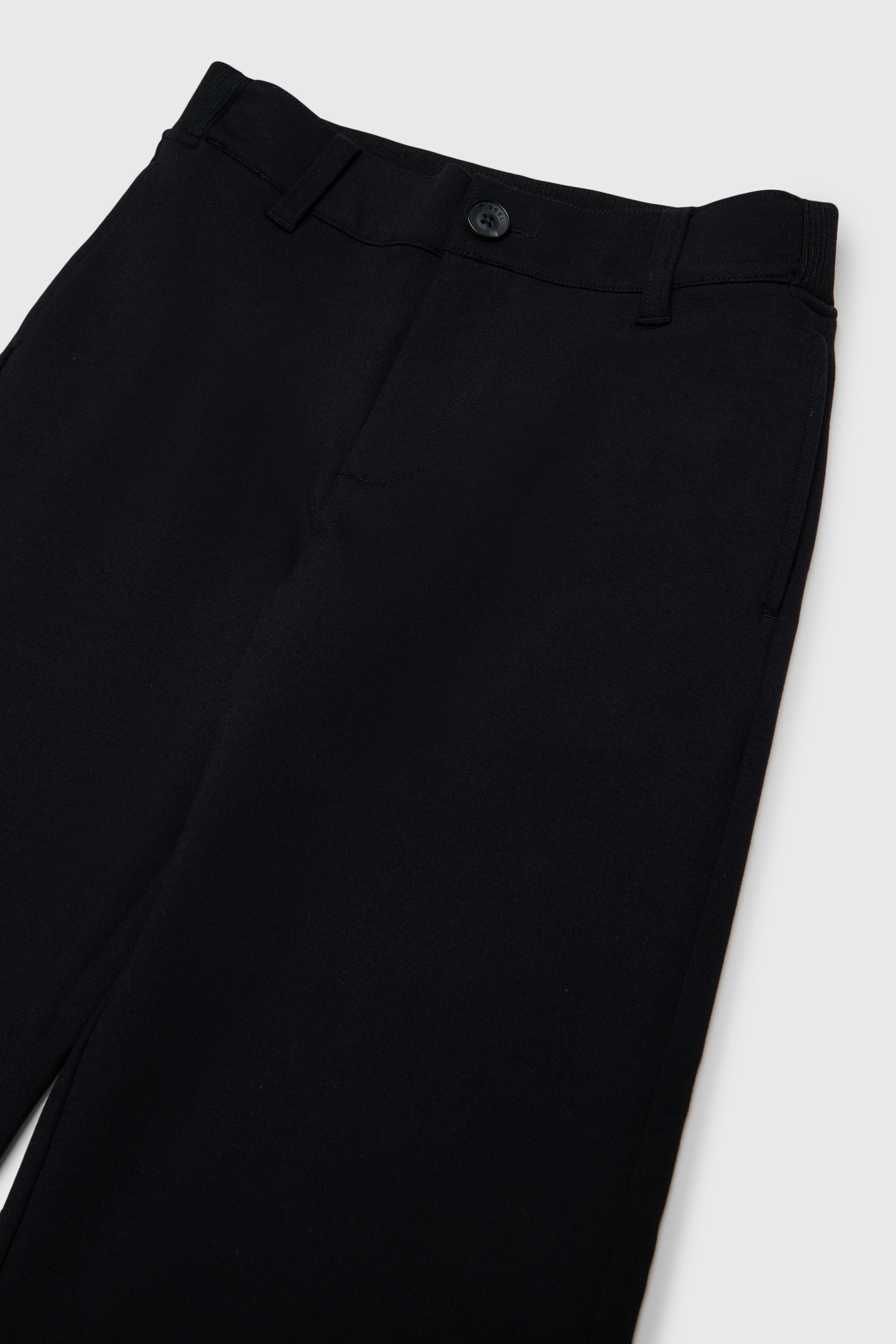 Diesel - PREBBY, Pantal&oacute;n wide-leg en tejido stretch compacto Hombre in Negro - 3
