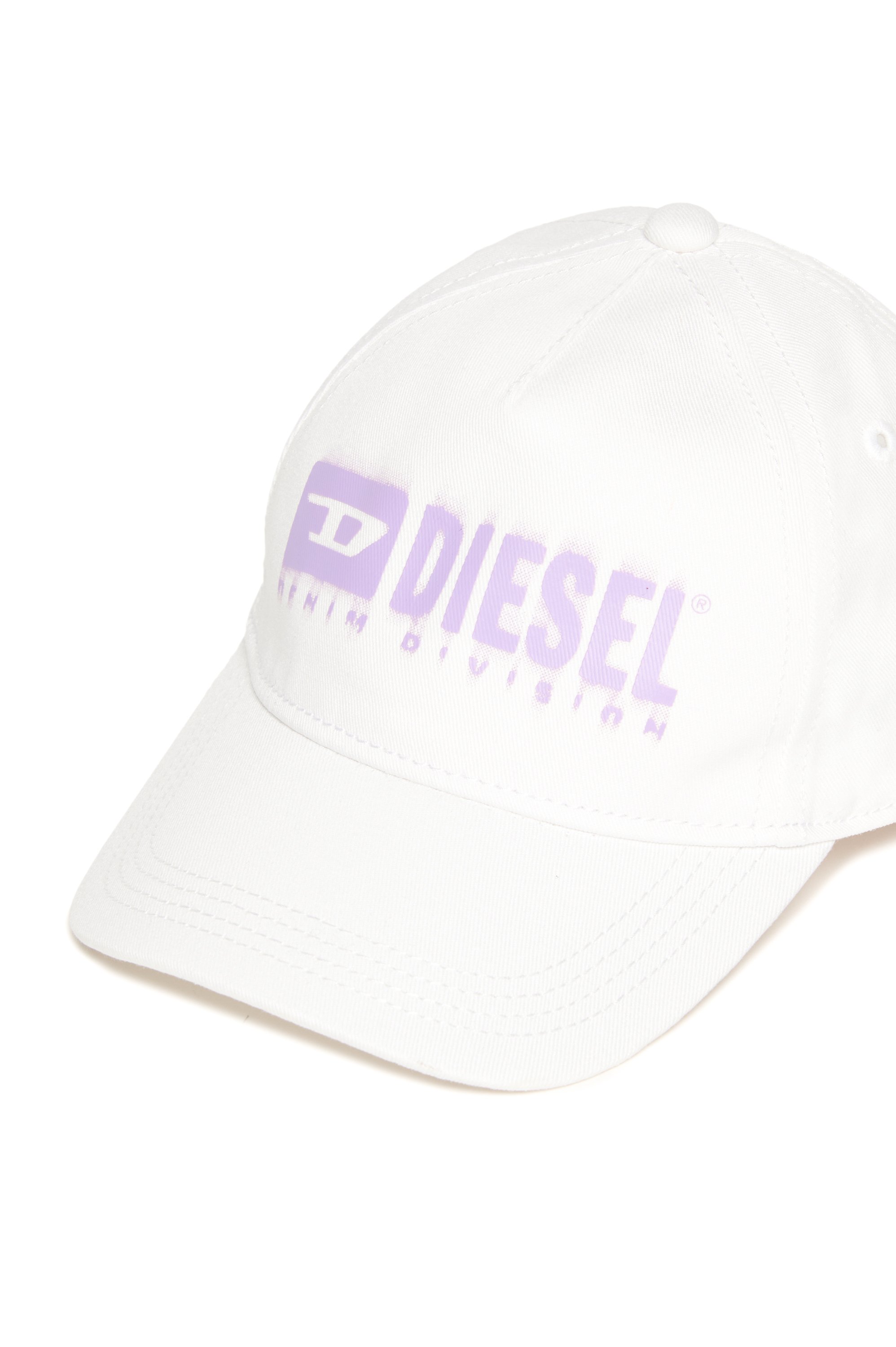 Diesel - FPRITTILB, Gorra de béisbol en denim con logotipo degradado Unisex in Blanco - 3