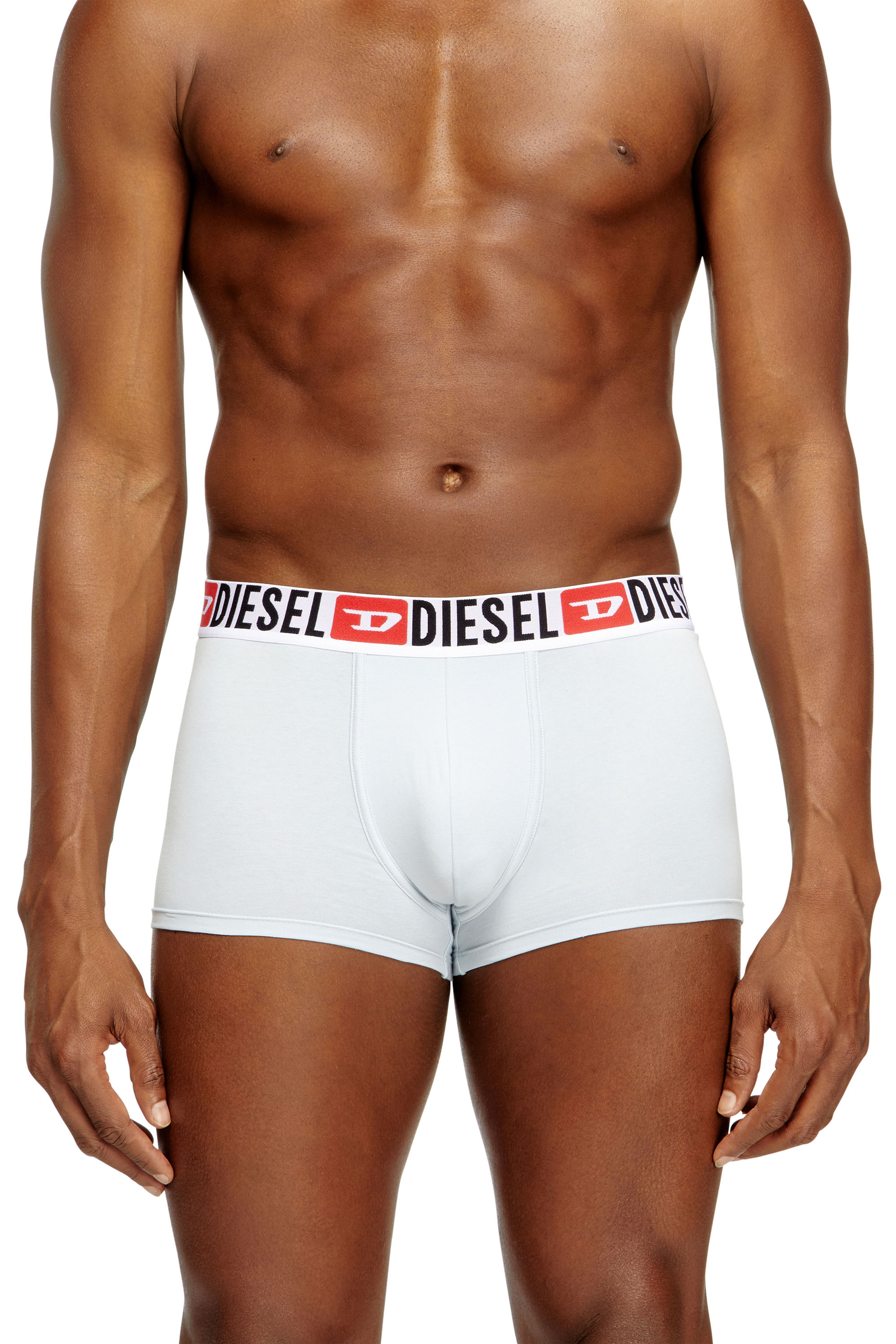 Diesel - UMBX-DAMIENTHREEPACK, Set de tres calzoncillos bóxer con logotipo en la cintura Hombre in Blanco - 3