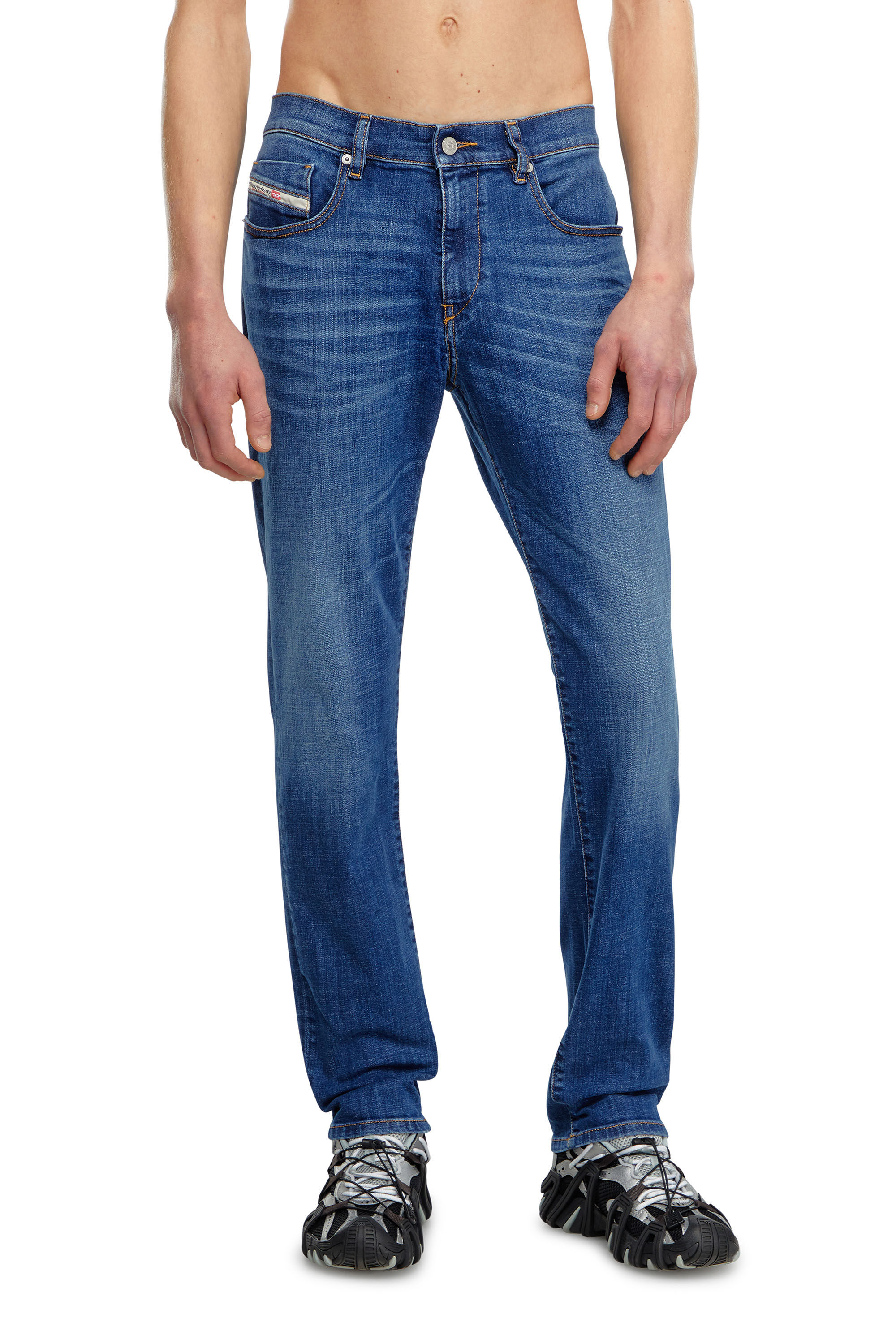 Diesel - Slim Jeans 2019 D-Strukt 09K04, Hombre Slim Jeans - 2019 D-Strukt in Azul marino - Image 2