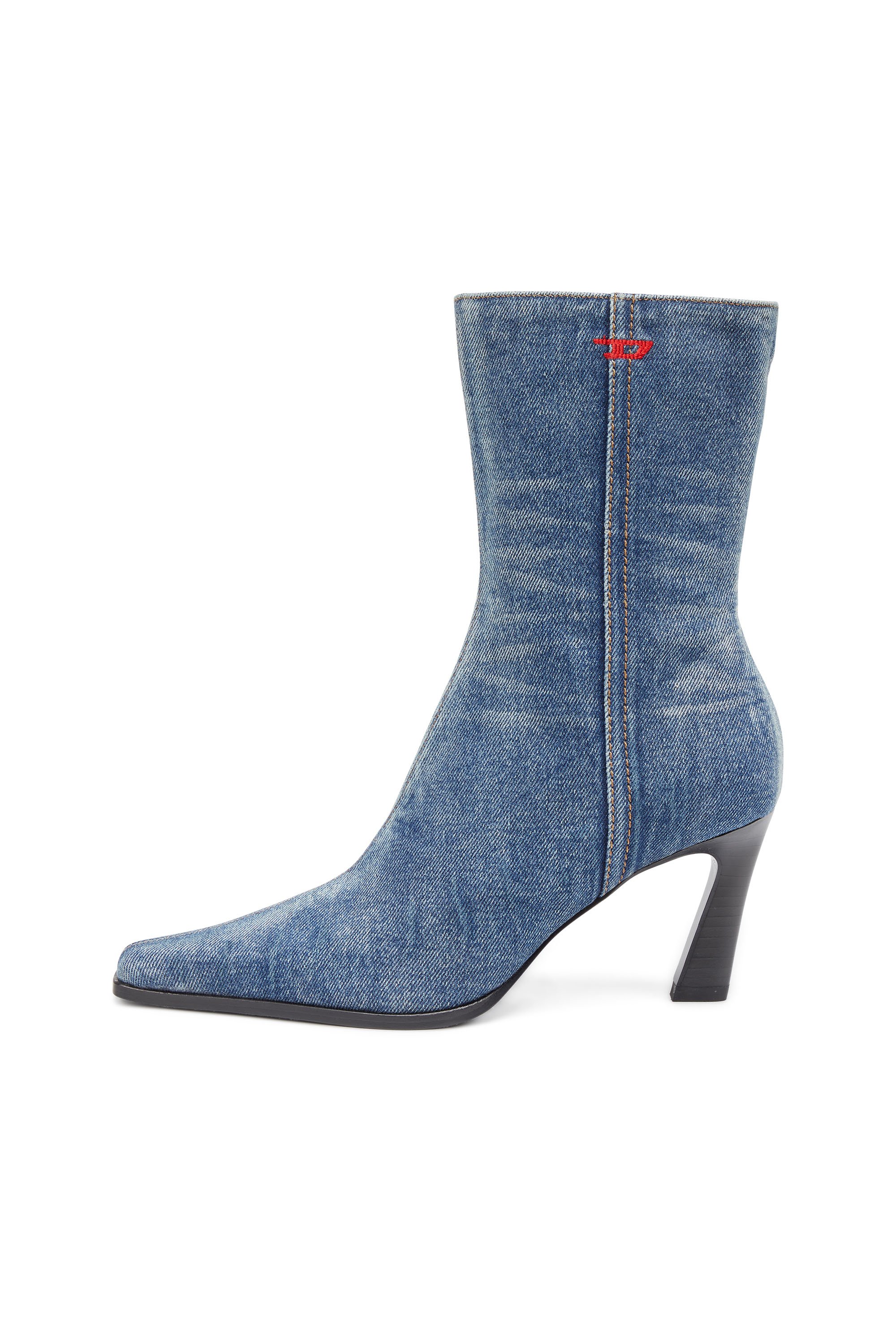 Diesel - D-ALLAS BT, D-Allas-Botines en denim lavado Mujer in Azul marino - 6