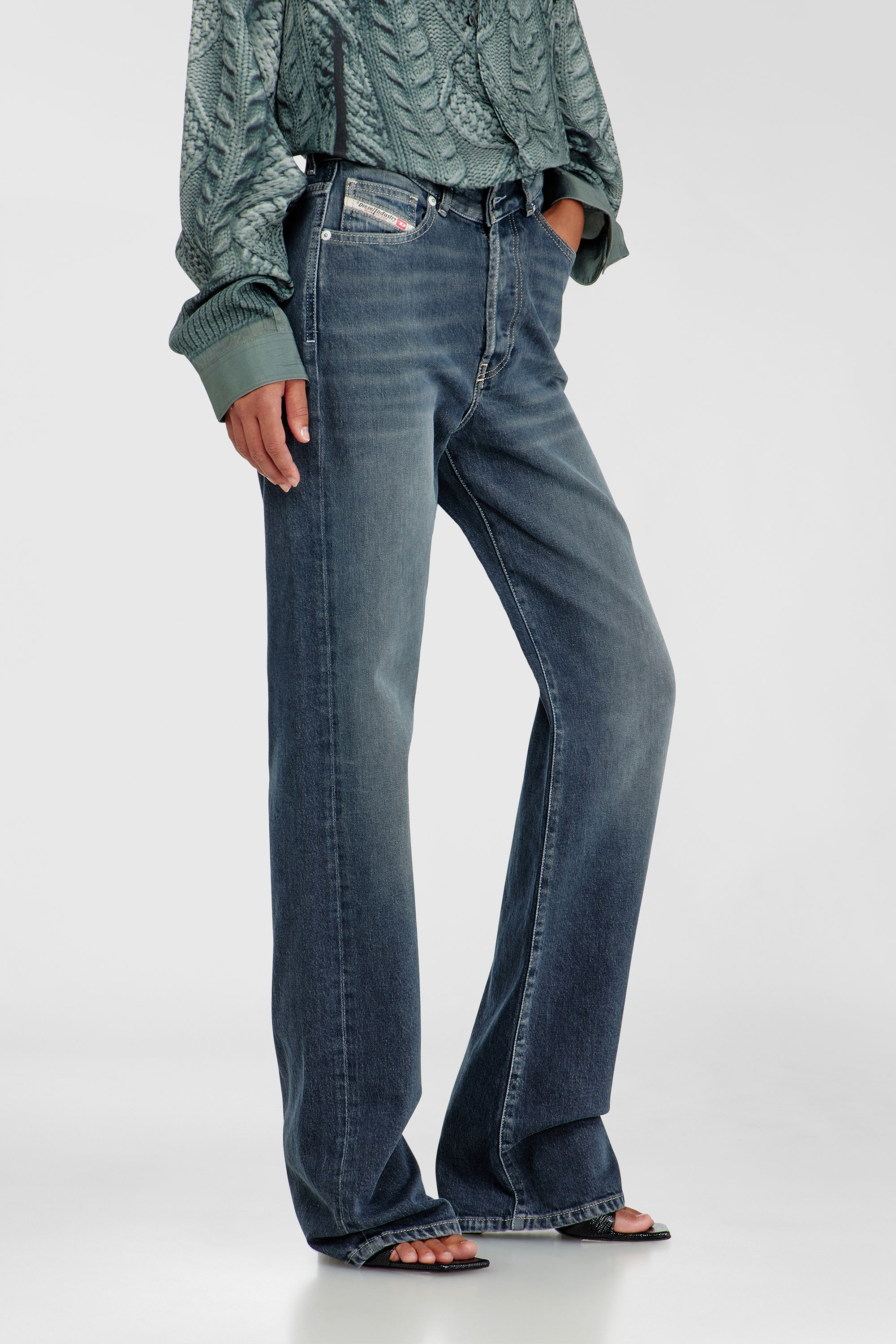 Diesel - Regular Jeans 1971 D-Sent 007EI Mujer, Azul Oscuro - 7