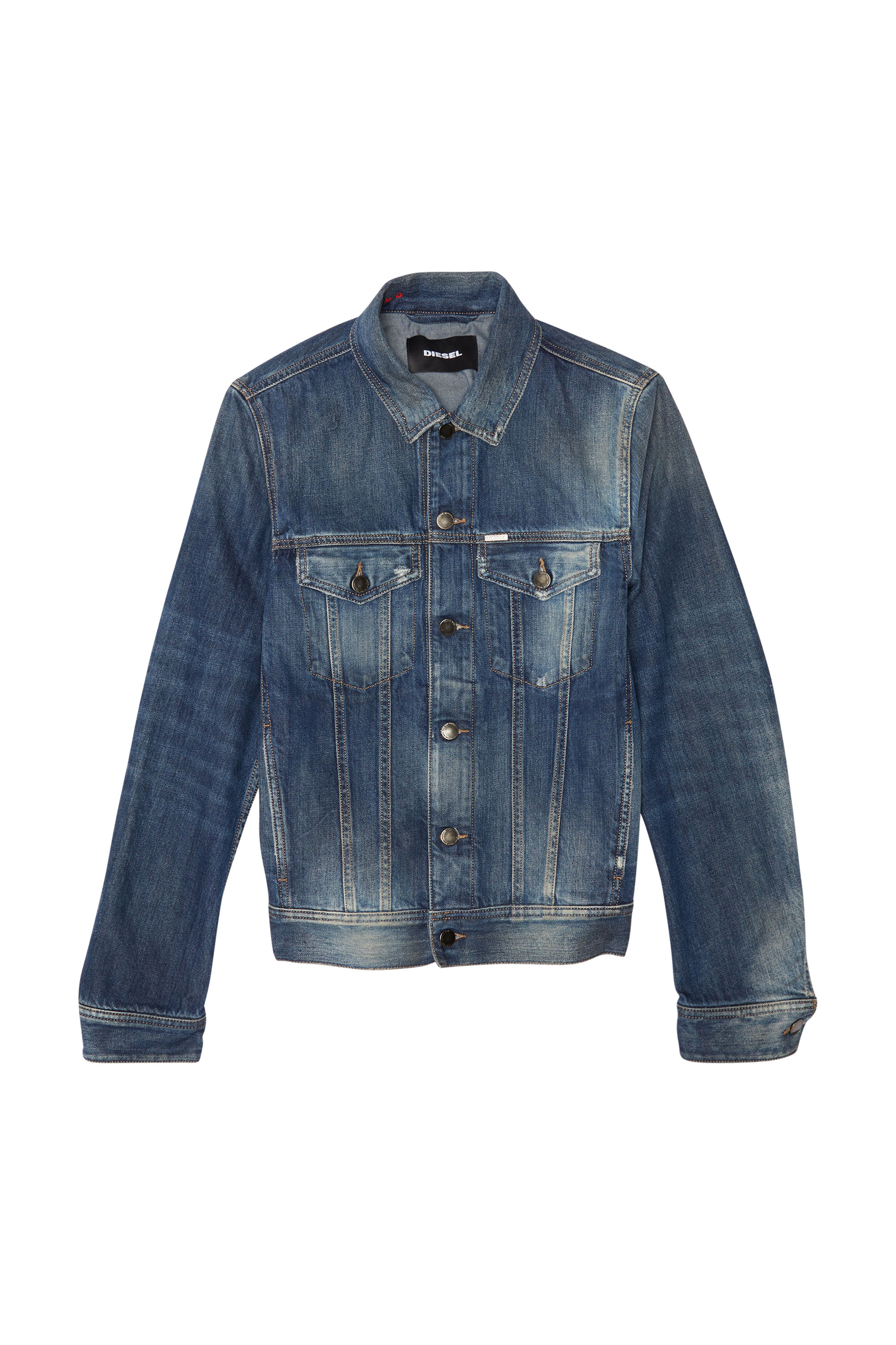 Diesel - D-ASHTON-T, Diesel Hombre - Chaquetas de denim Azul medio Hombre in Azul marino - 1