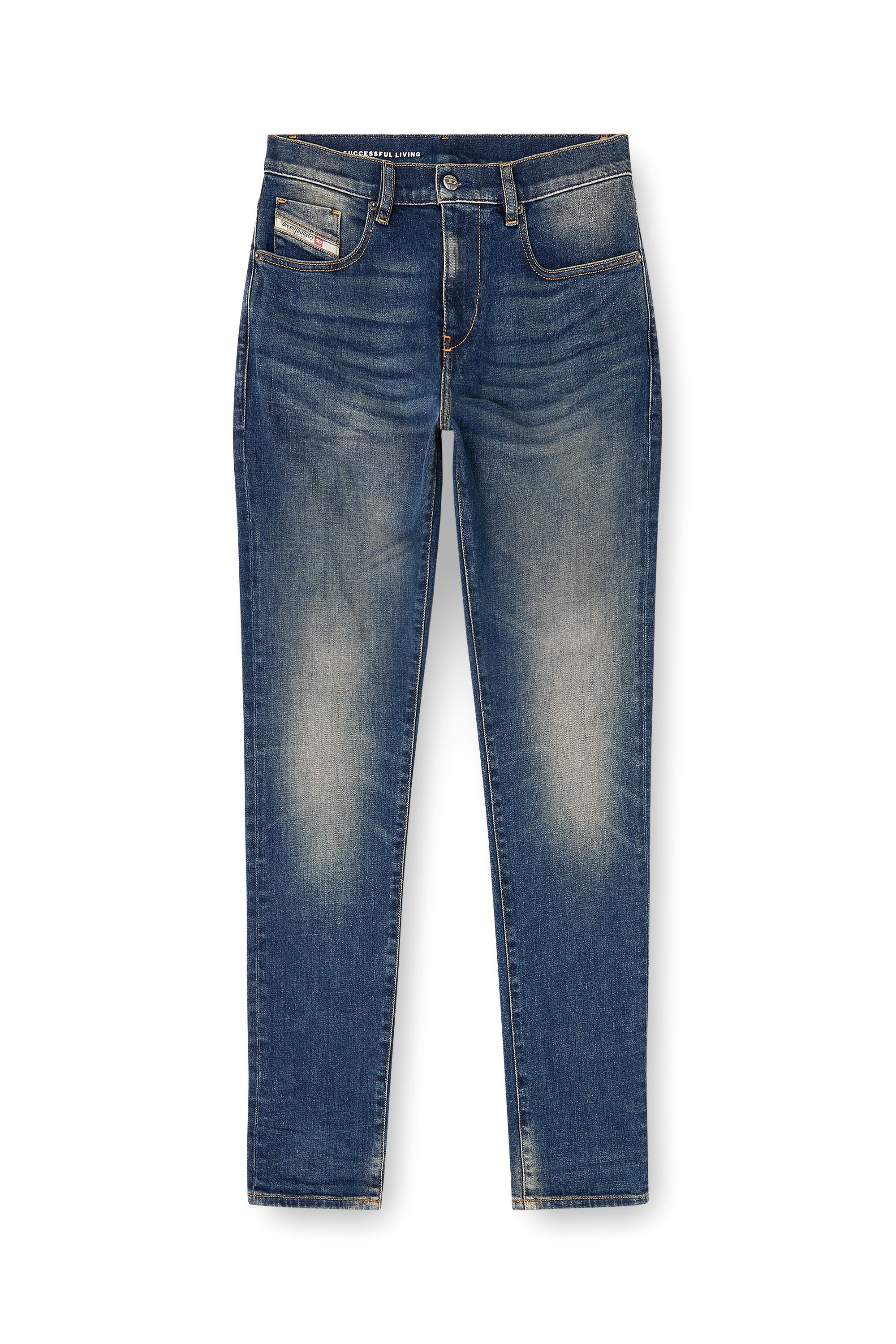 Diesel - Slim Jeans 2019 D-Strukt 09M16 Hombre, Azul Oscuro - 2
