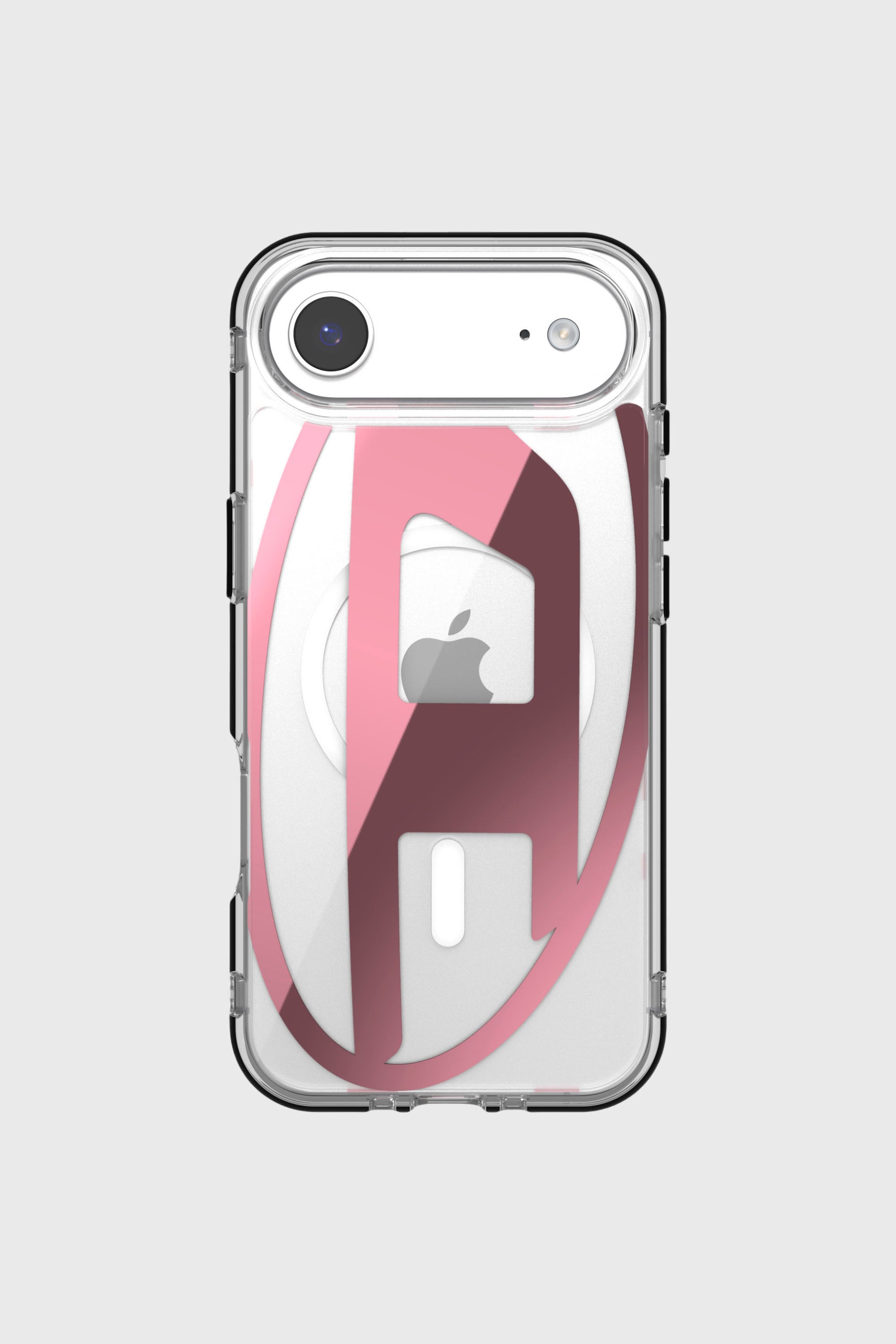 Diesel - 60420 AOP CASE, Funda met&aacute;lica Oval D con Magsafe para iPhone 17 Air Unisex in Rosa - 2
