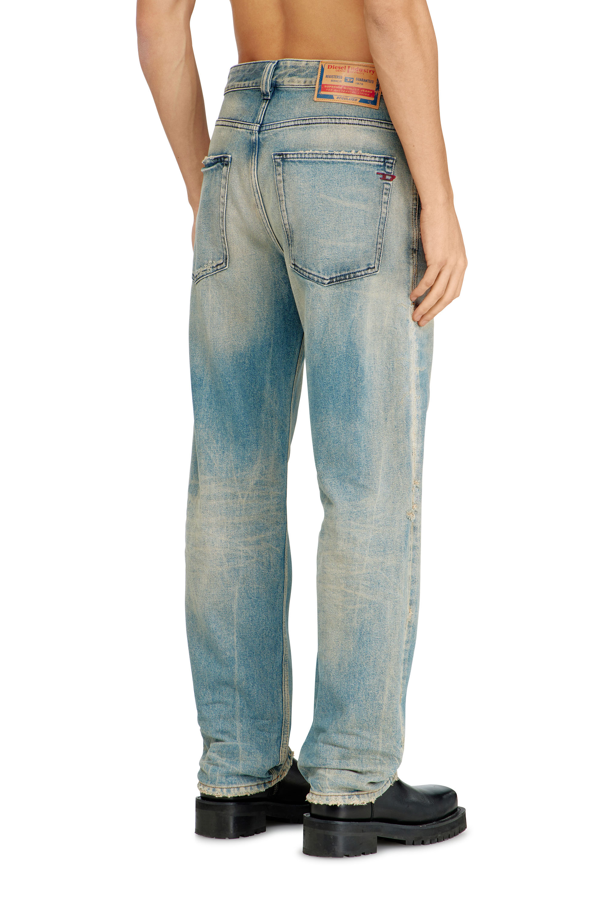 Diesel - Regular Jeans 2024 D-Macs 09N30 Hombre, Azul Claro - 4