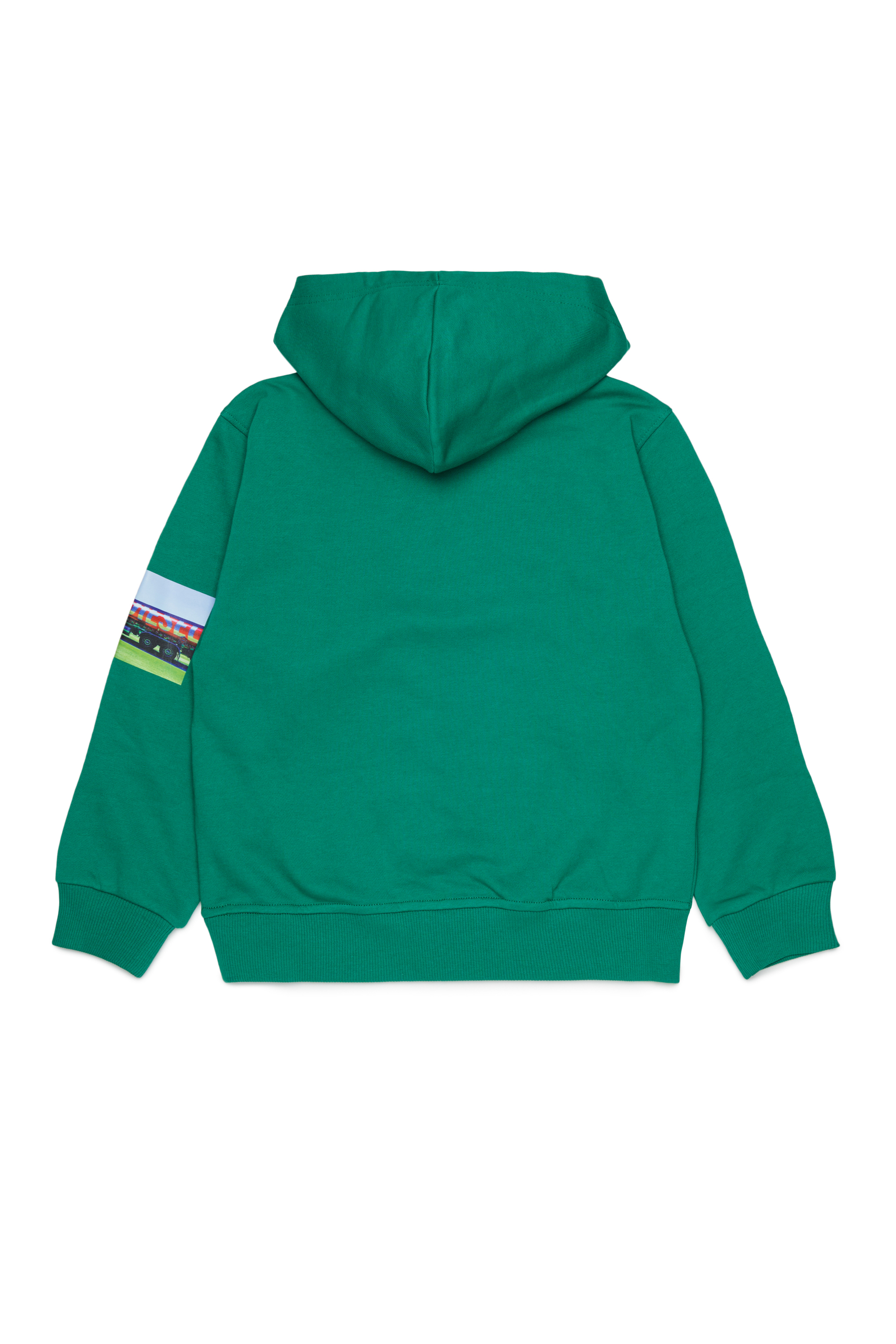 Diesel - SFORMY OVER, Sudadera con photo prints Hombre in Verde - 2