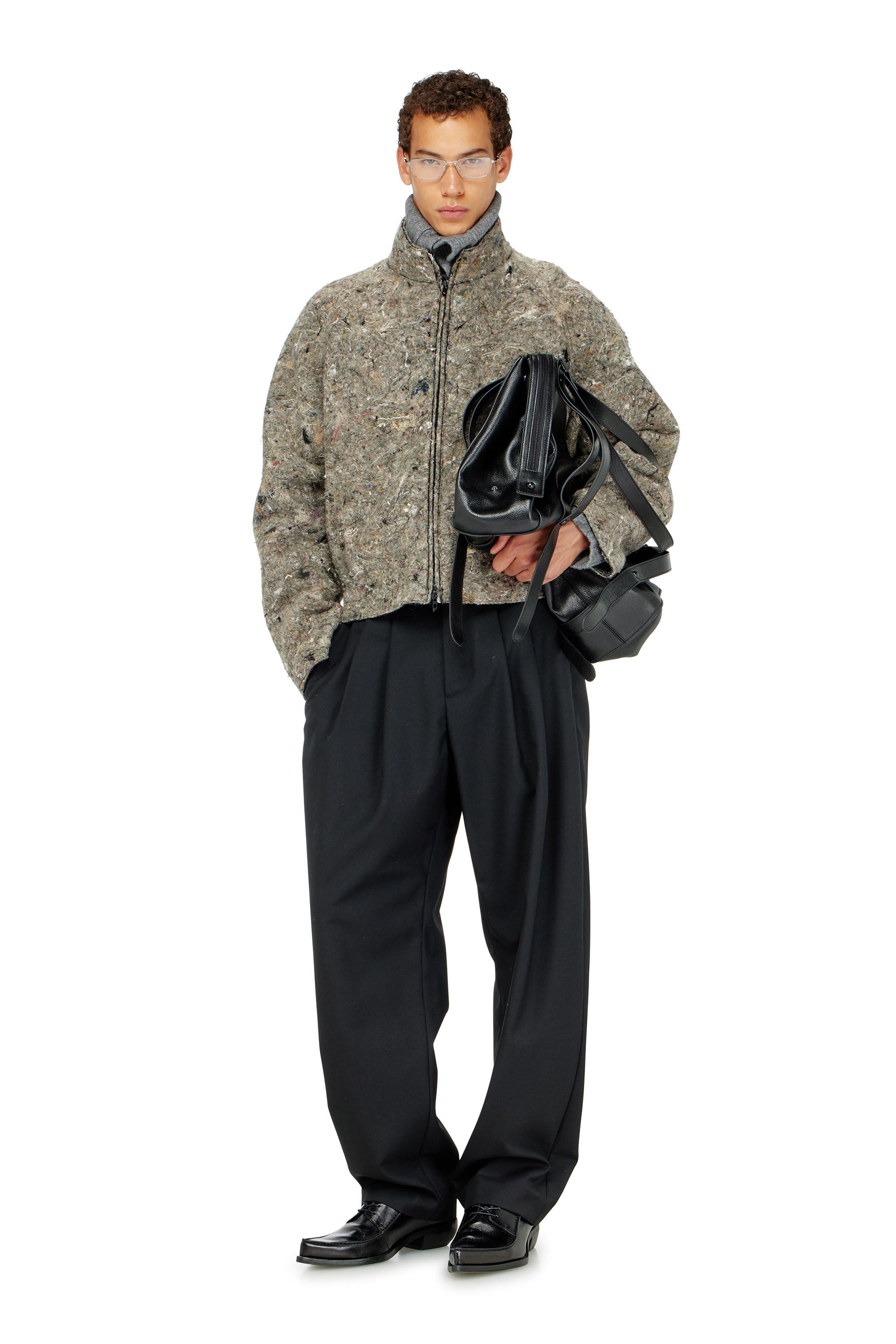 Diesel - J-DISTEM, Chaqueta de fieltro reciclado Hombre in ToBeDefined - 2