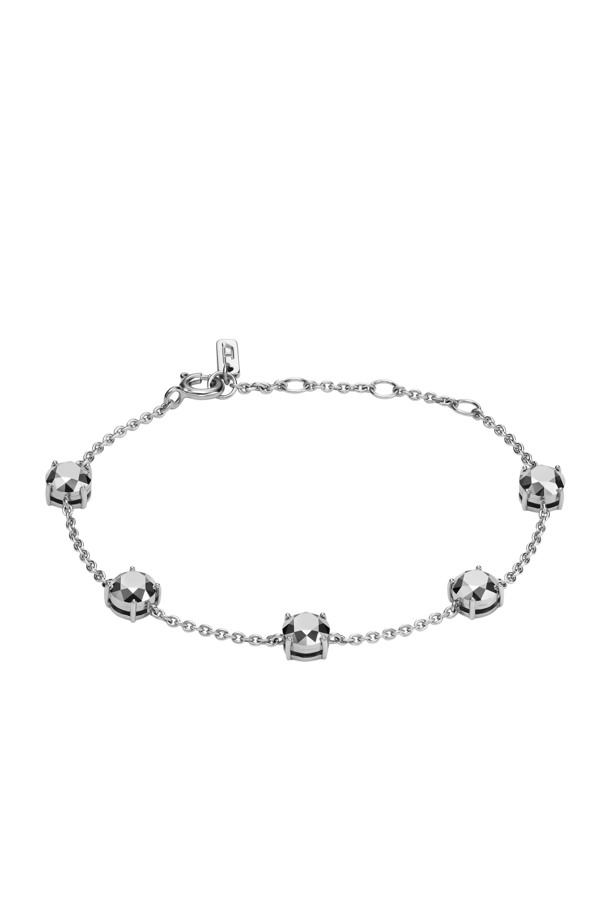 Diesel - DL1358040 STERLING SILVER JEWEL, Pulsera de cadena de plata esterlina Unisex in Plateado - 1