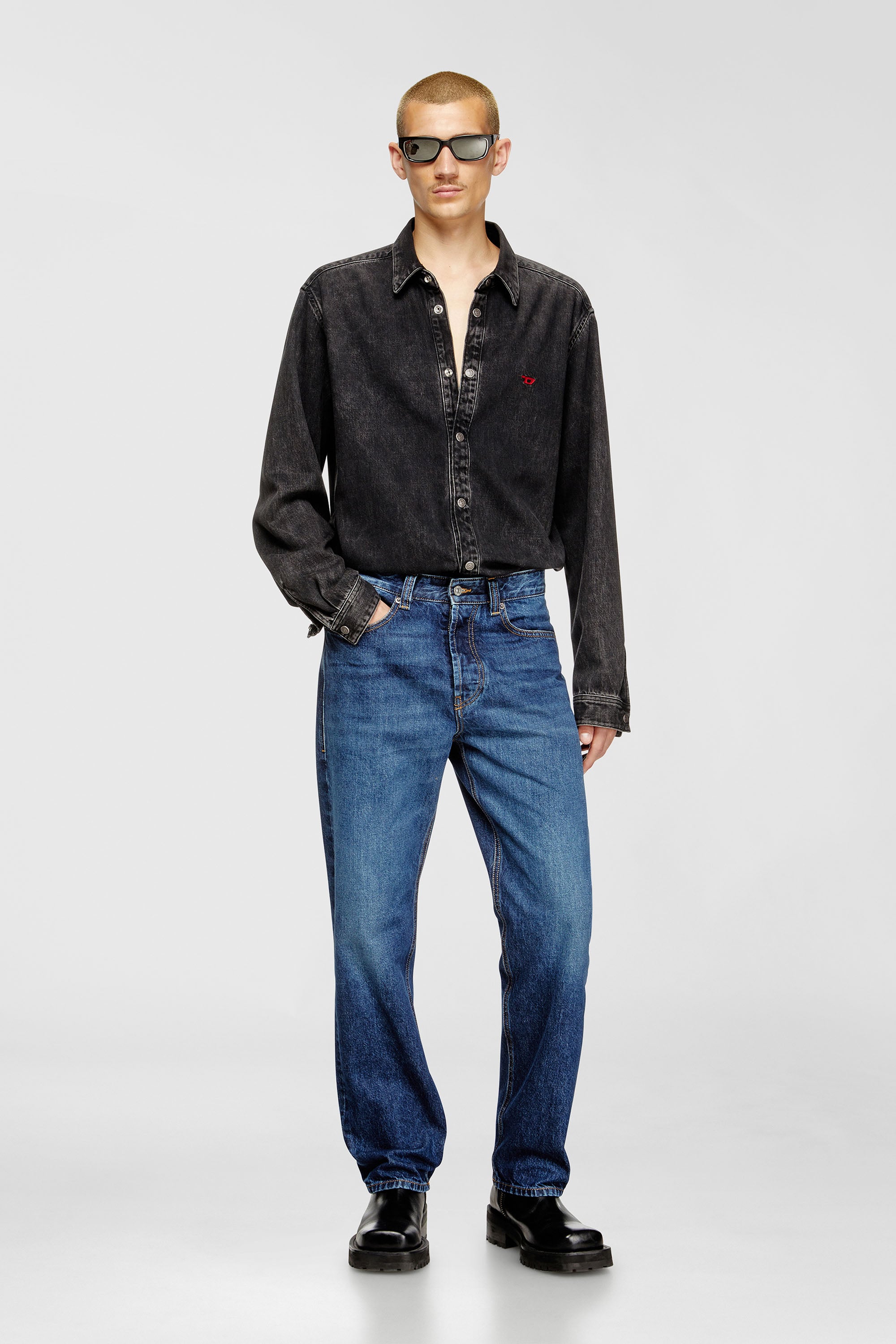 Diesel - Regular Jeans 2024 D-Macs 09I27 Hombre, Azul medio - 1