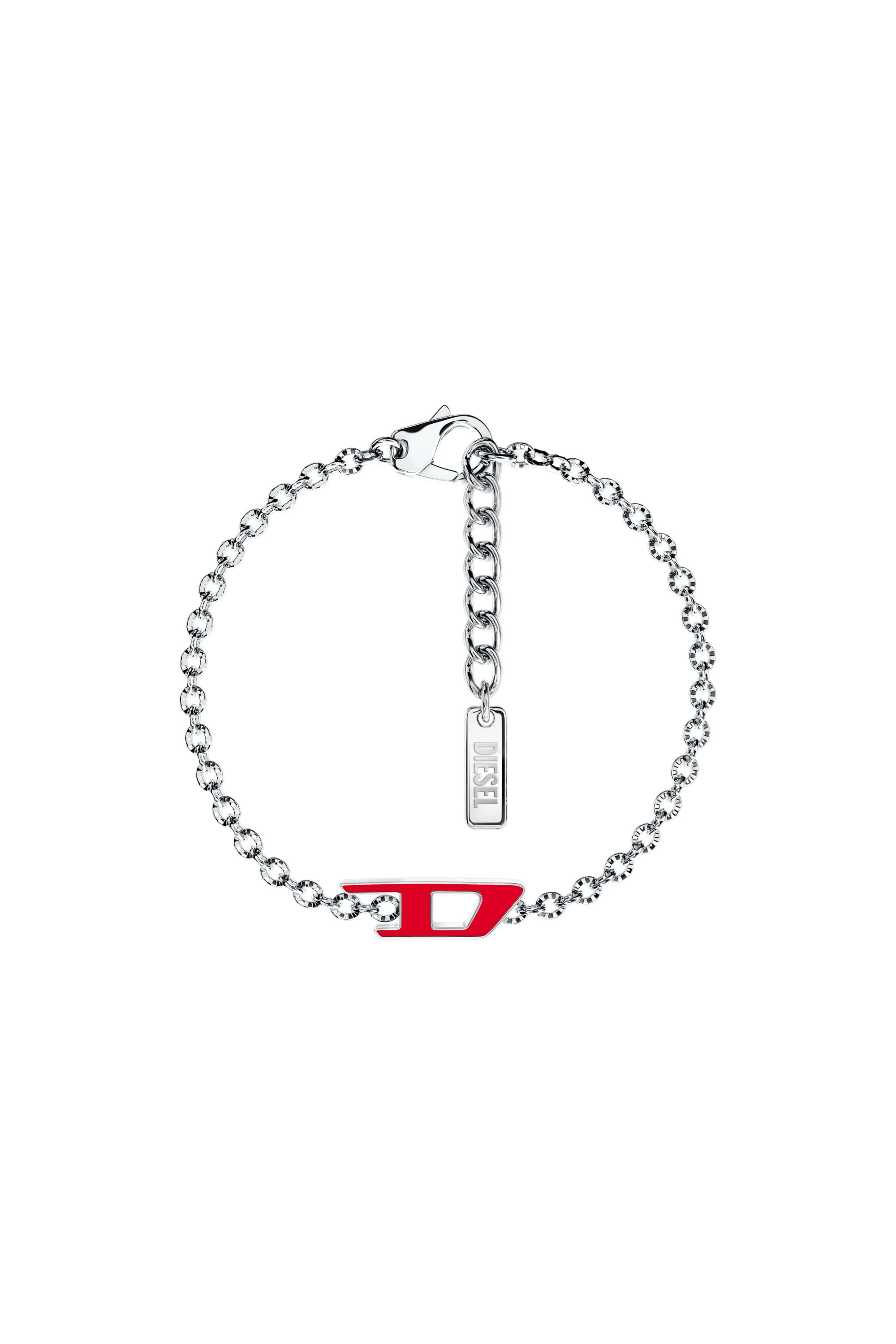 Diesel - DX1691040 JEWELLERY, Pulsera de cadena de acero inoxidable Unisex in Plateado - 1