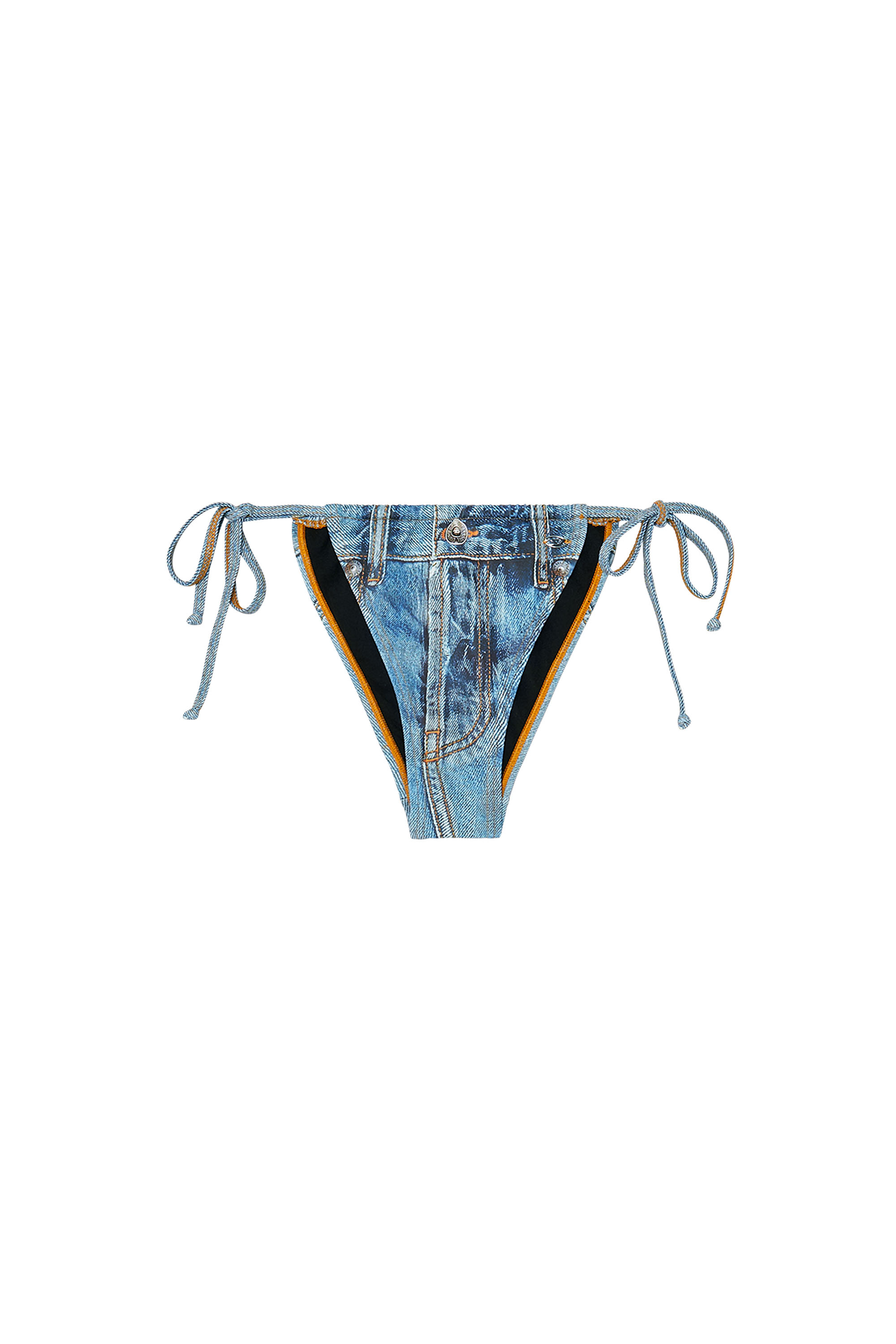 Diesel - JODIE-DNM, Braguitas de bikini con trampantojo de denim Mujer in ToBeDefined - 4