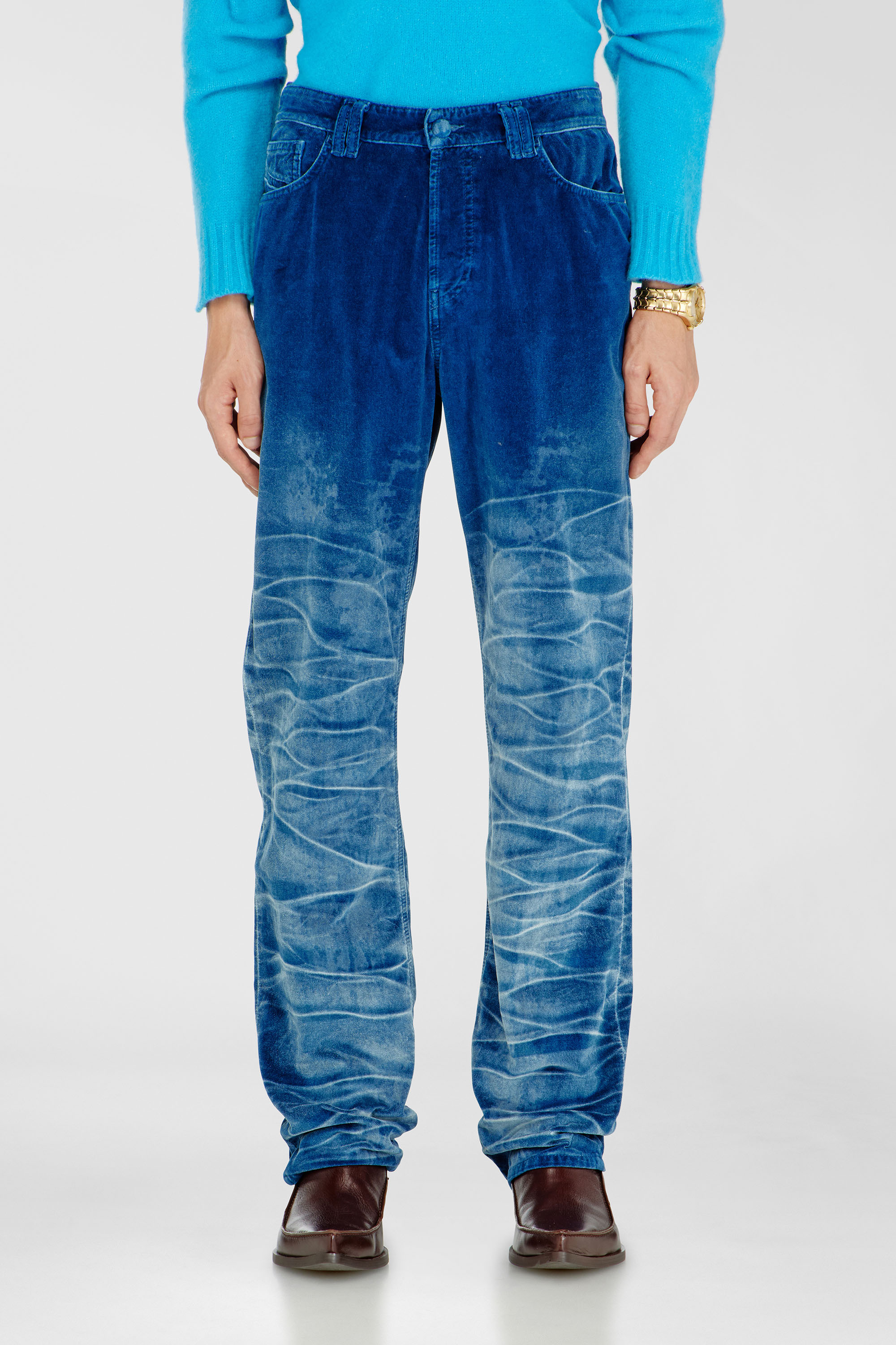 Diesel - Regular Jeans 1991 D-Voeed 003PF Hombre, Azul Oscuro - 1