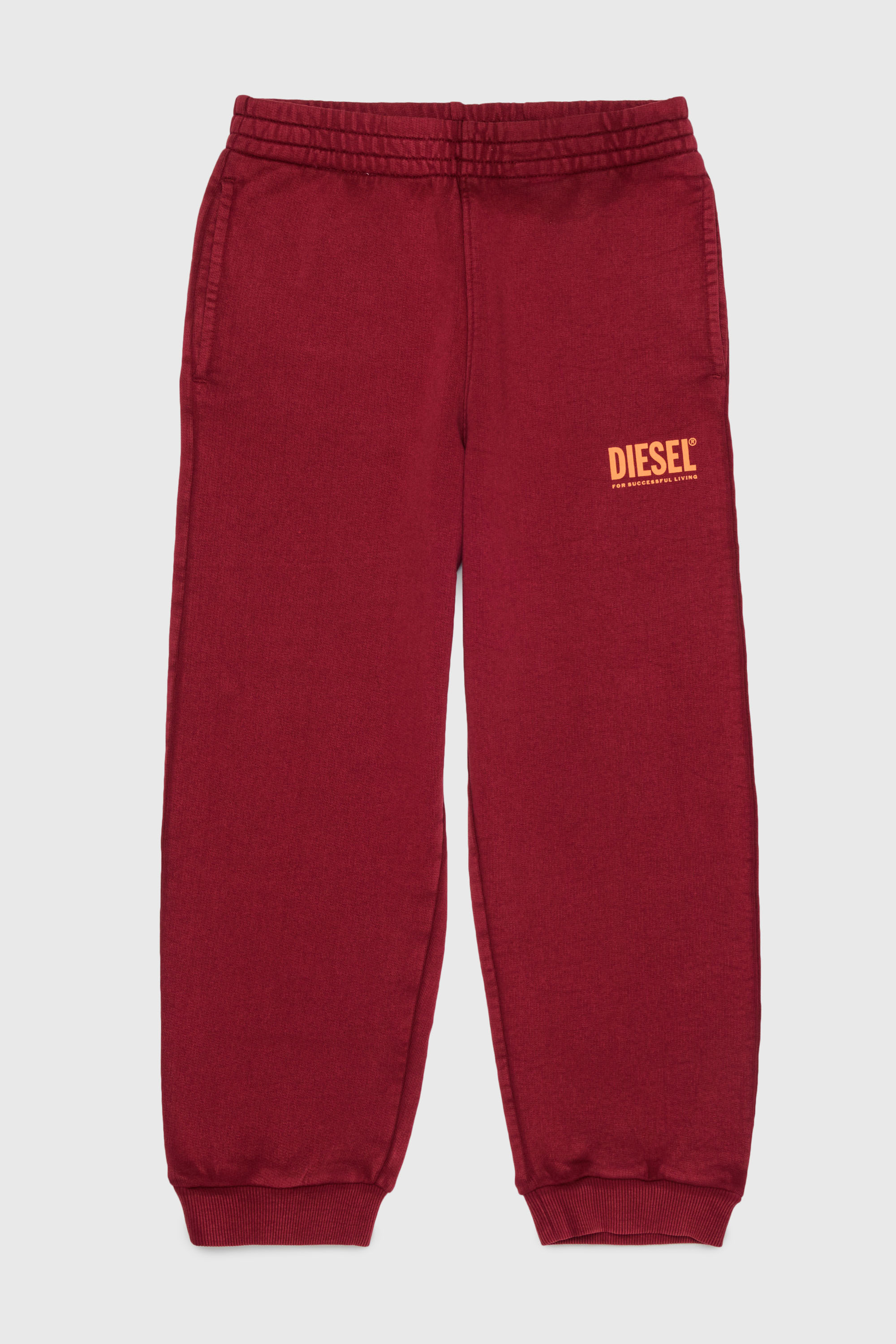 Diesel - PTISEL, Pantal&oacute;n de algod&oacute;n con estampado de logo Hombre in Rojo - 1
