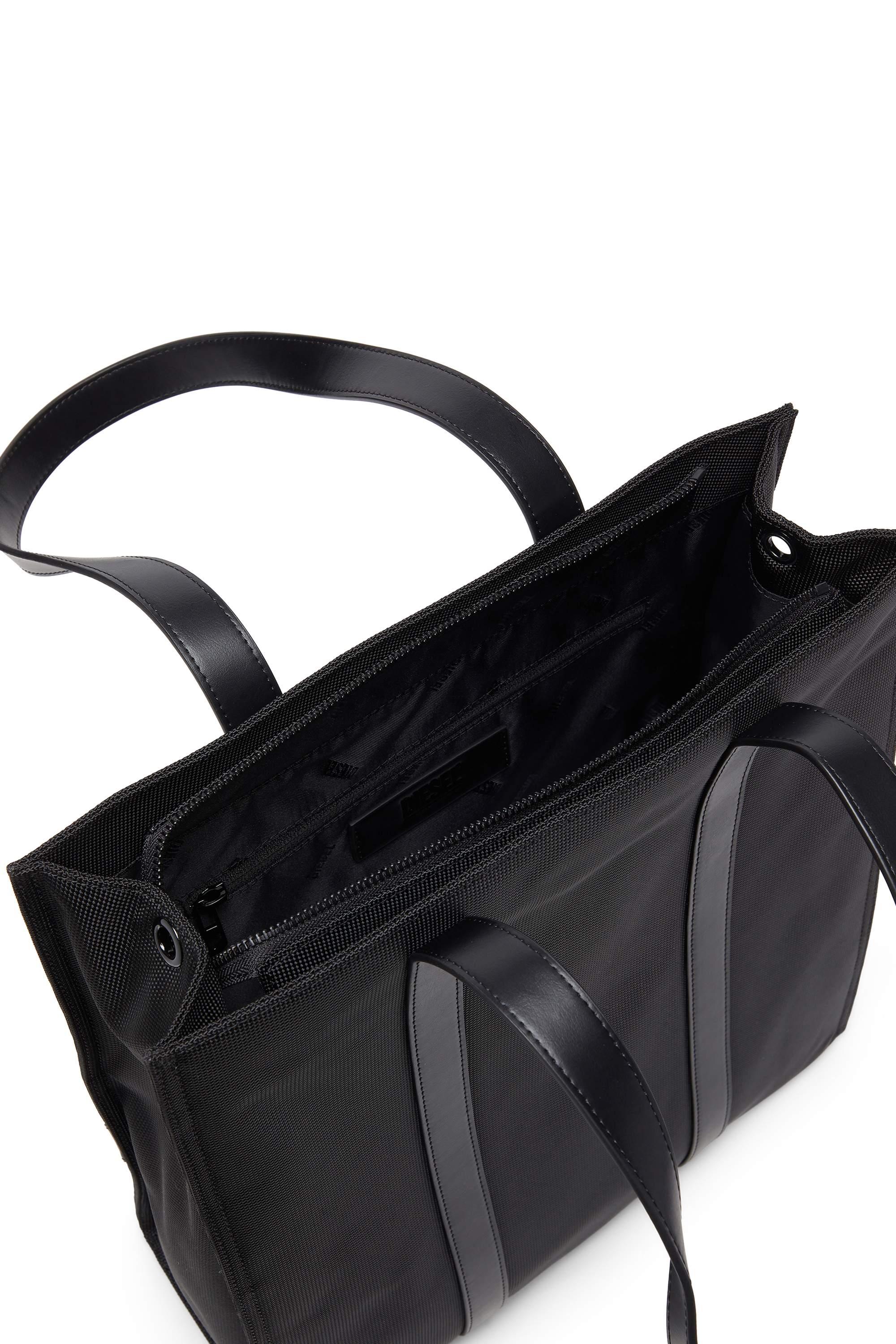 Diesel - MULTI-PKTS TOTE X, Multi-Pkts - Bolsa de compras con bolsillo de solapa y zip Unisex in Negro - 3