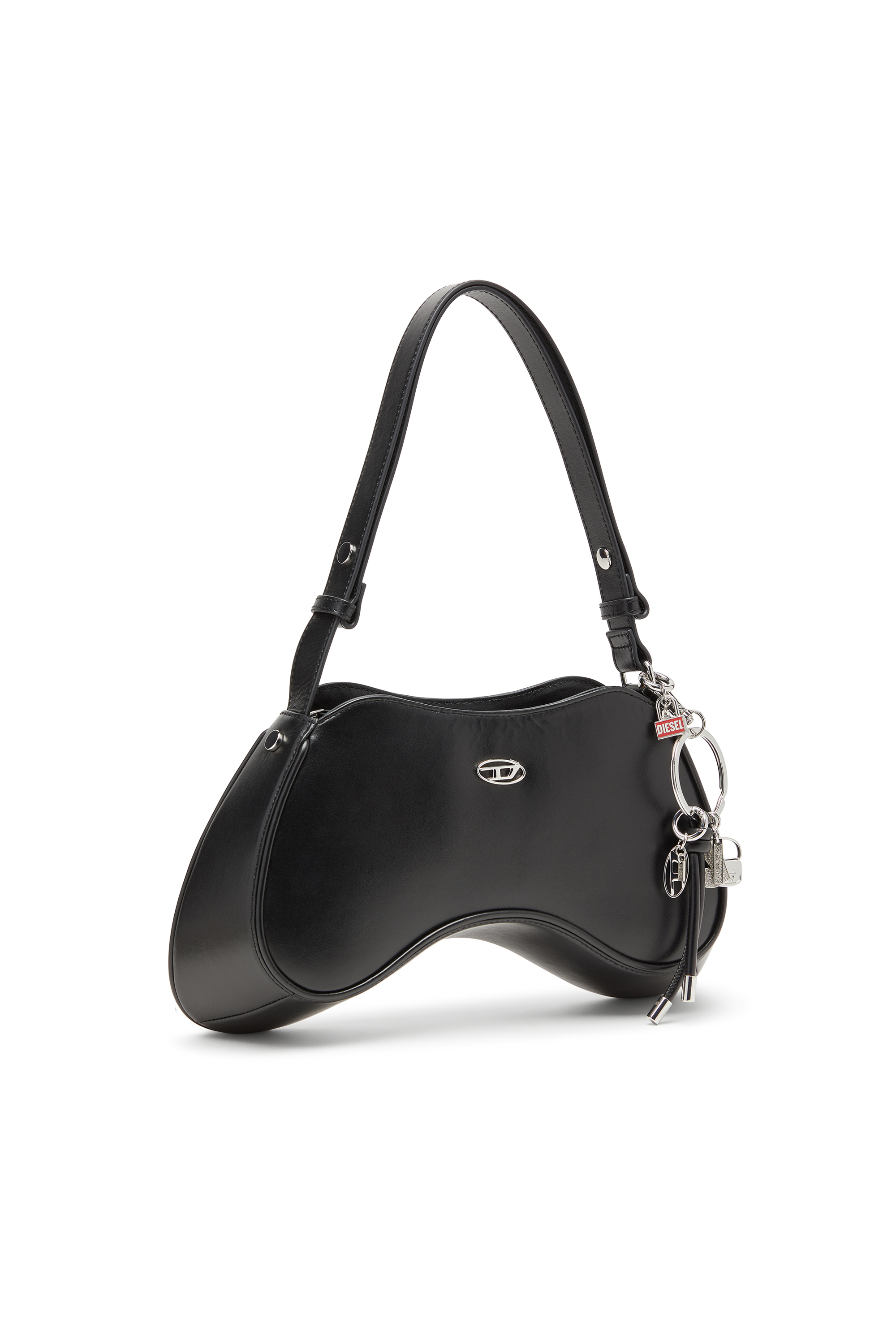 Diesel - CHARM-OVAL D, Llavero metálico con charm Oval D Unisex in Plateado - 2