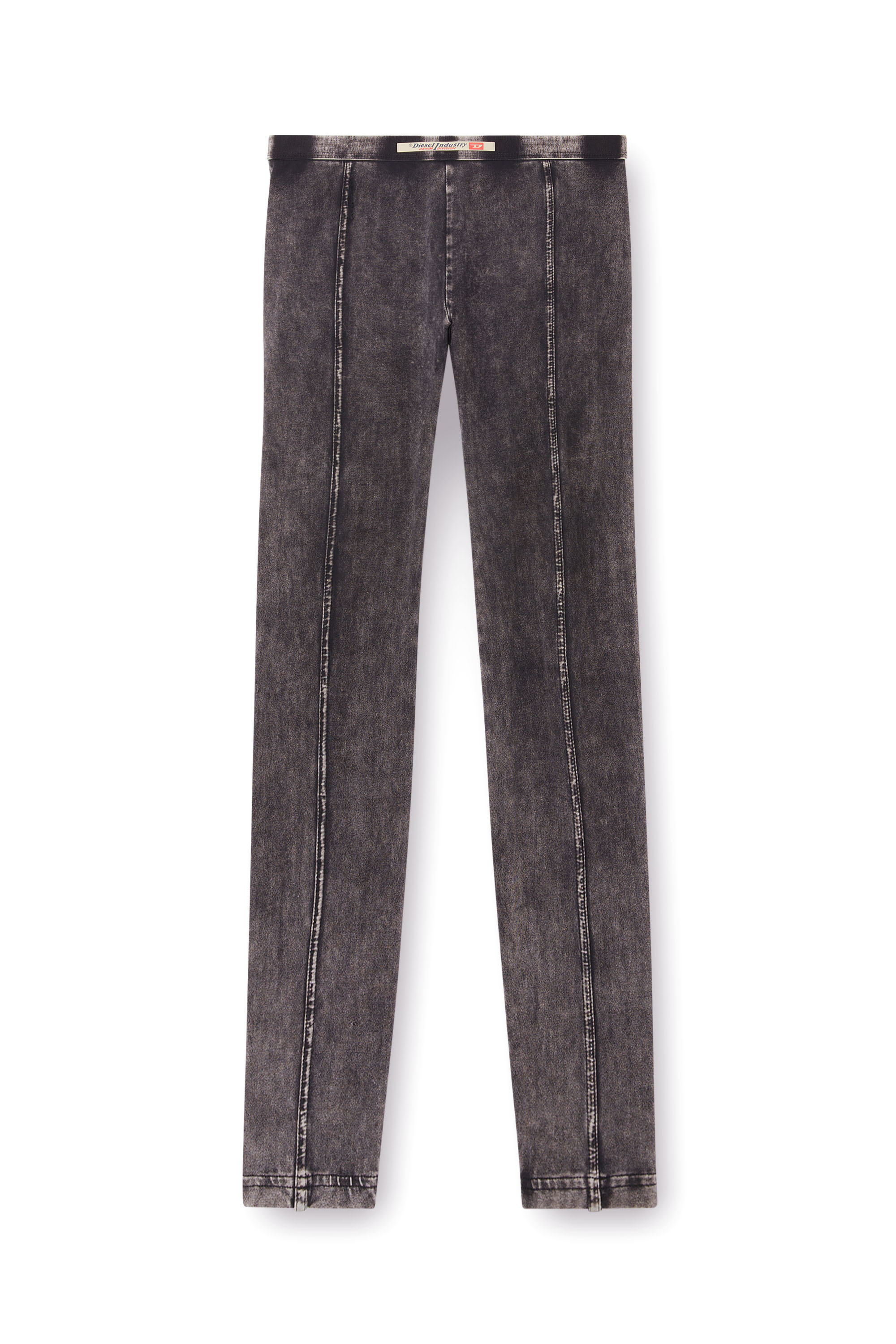 Diesel - ATHENA-DNM, Jeggings de tejido tipo jersey con efecto denim Mujer in Negro - 4