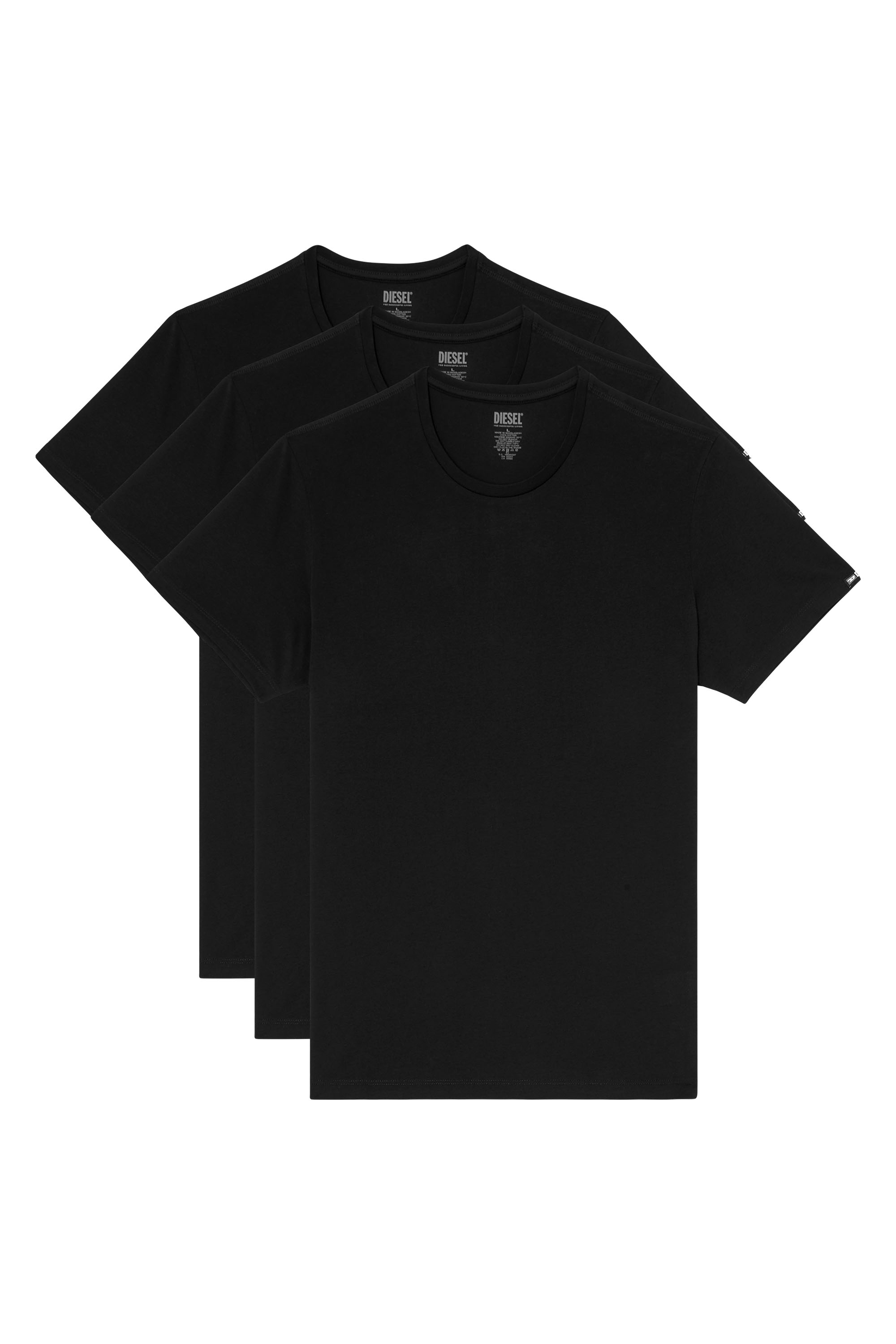 Diesel - RANDAL-D-CORE-3PACK, Pack de 3 camisetas de algod&oacute;n Hombre in Negro - 2