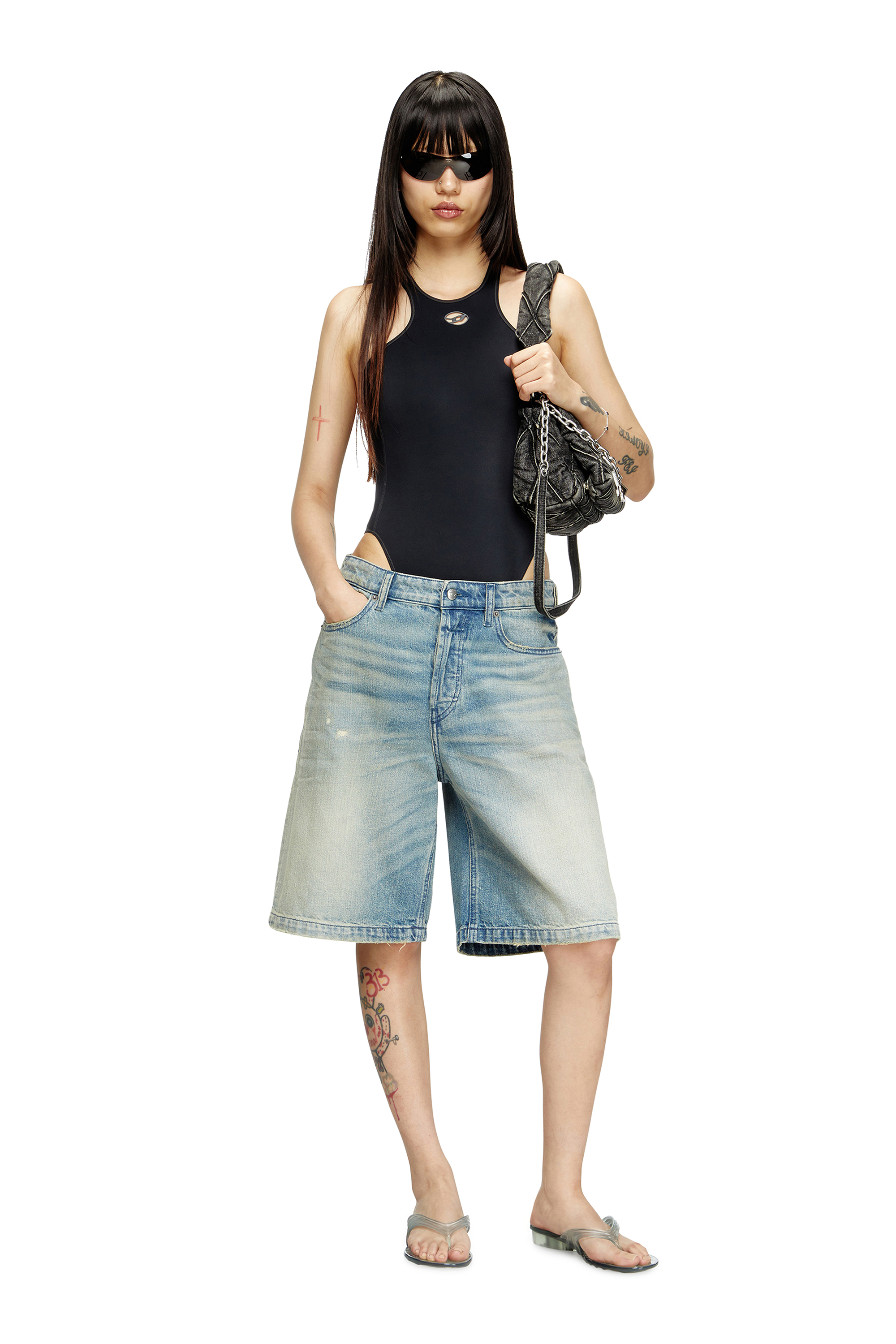 Diesel - MELISSA QUANTUM THONG, Chanclas esculturales en Melflex&reg; Mujer in Gris - 7