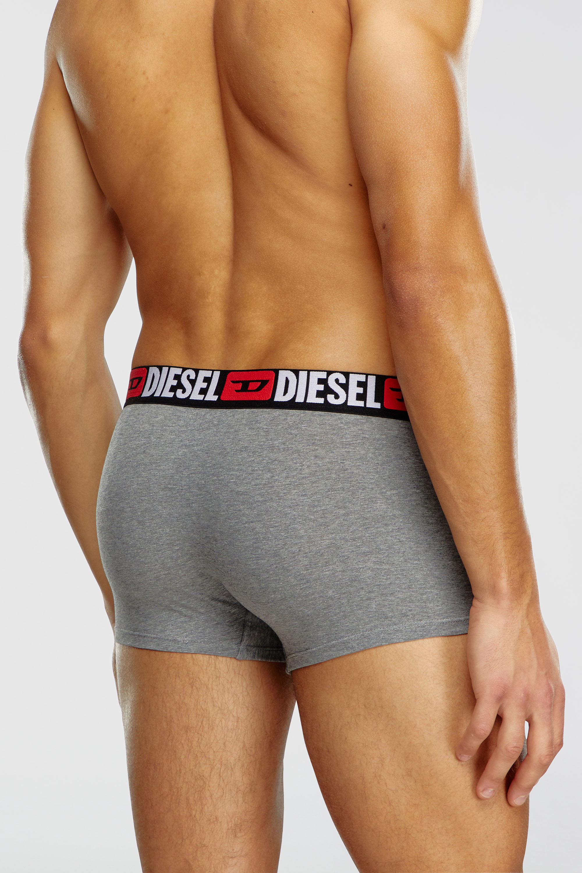 Diesel - UMBX-DAMIENTHREEPACK, Paquete de tres calzoncillos b&oacute;xer con logotipo en la cintura Hombre in Multicolor - 4
