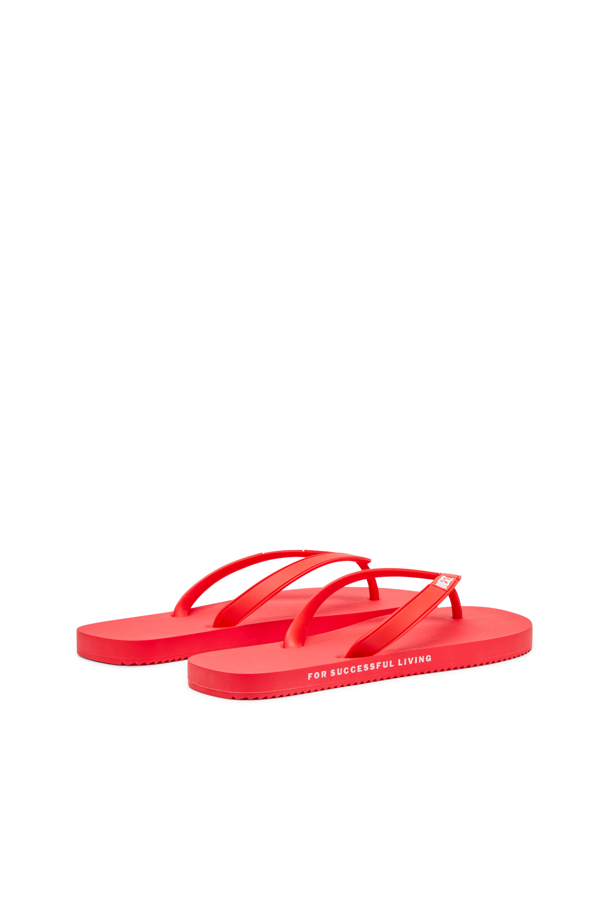 Diesel - SA-RIO W, Sa-Rio-Chancletas de goma Mujer in Rojo - 3