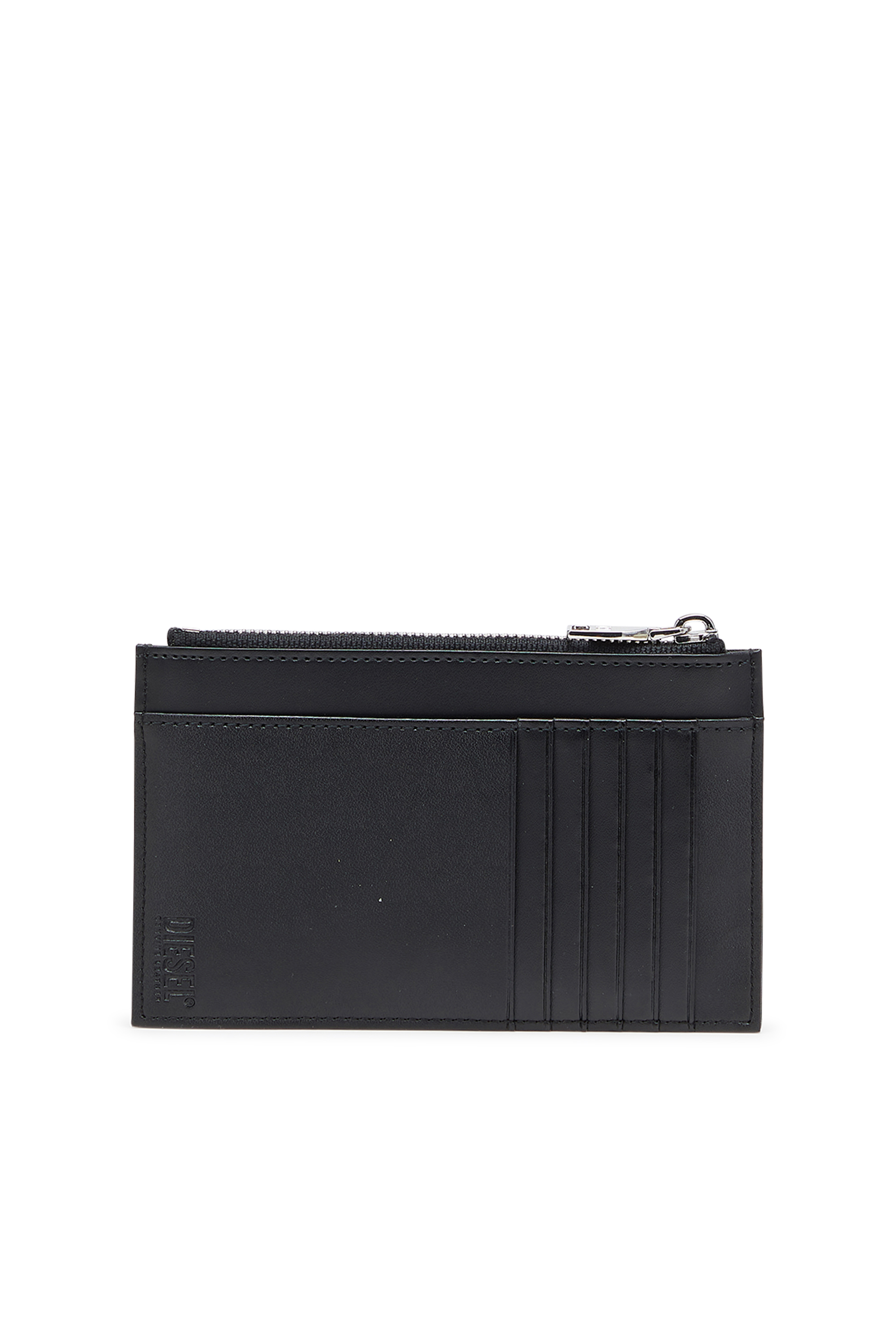 Diesel - D-LOGO 2.0 CARD CASE VI, Tarjetero de piel con bolsillo con zip Hombre in Negro - 2