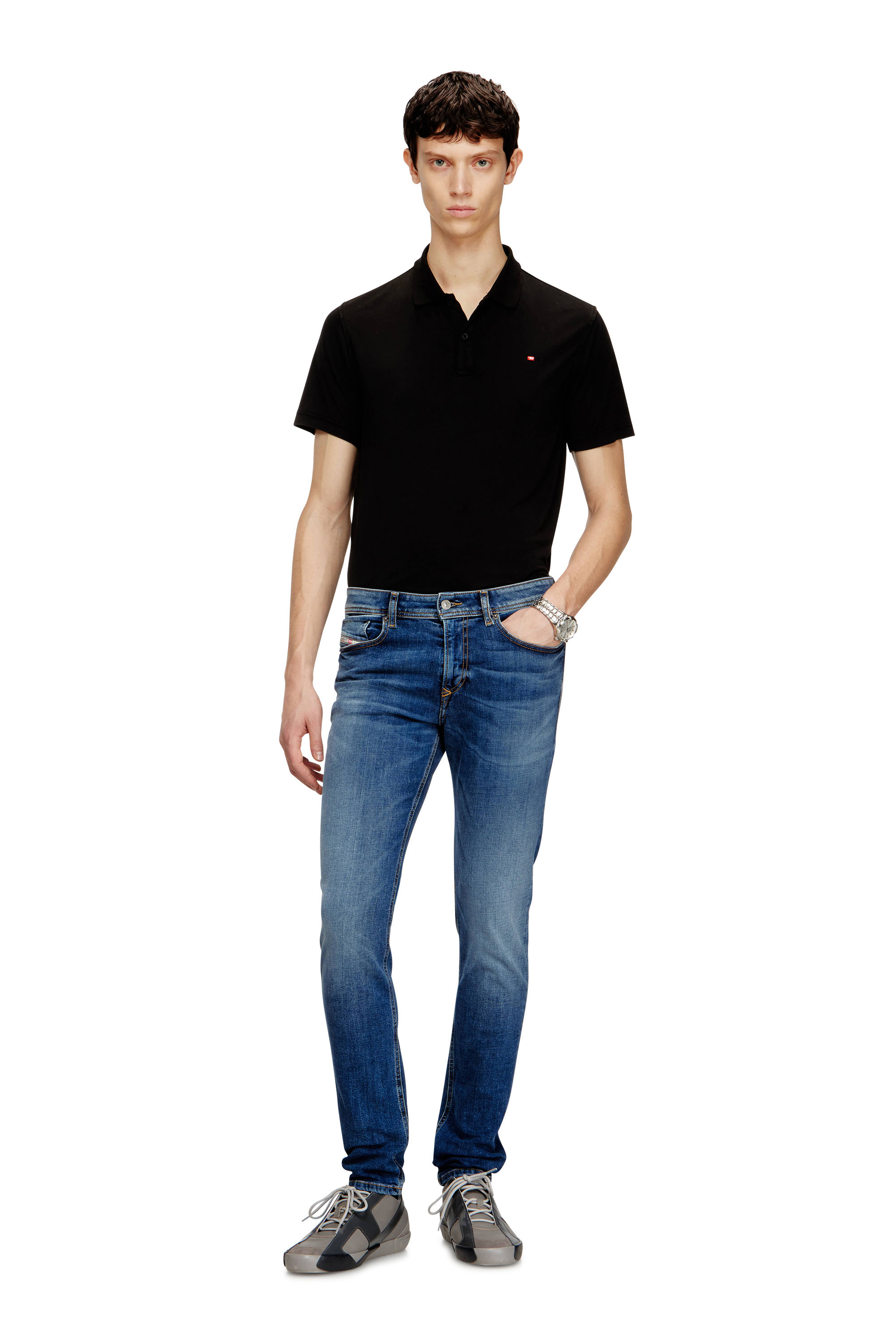 Diesel - Skinny Jeans 1979 Sleenker 09J33 Hombre, Azul medio - 2