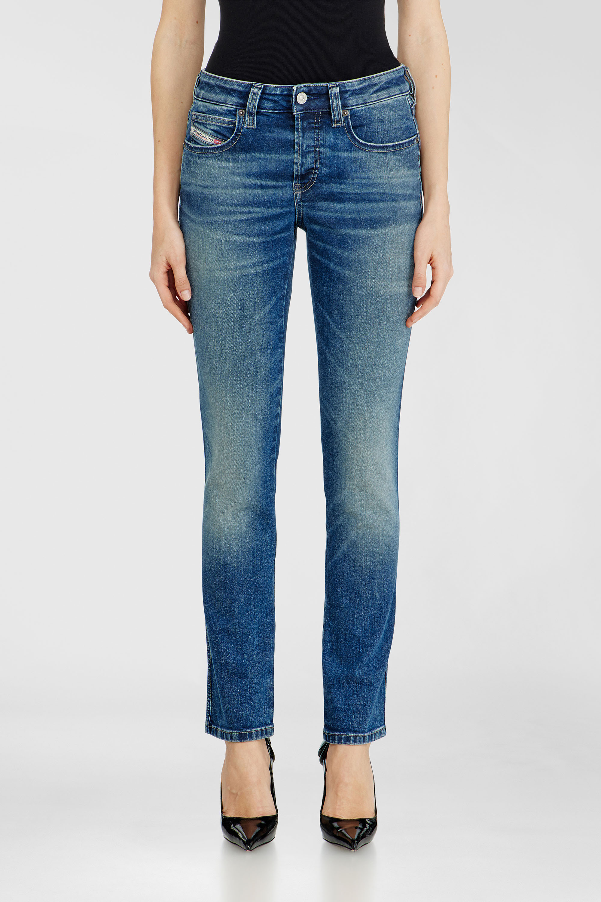 Diesel - Slim Jeans 1992 D-Jiann 0DBEE Mujer, Azul medio - 4