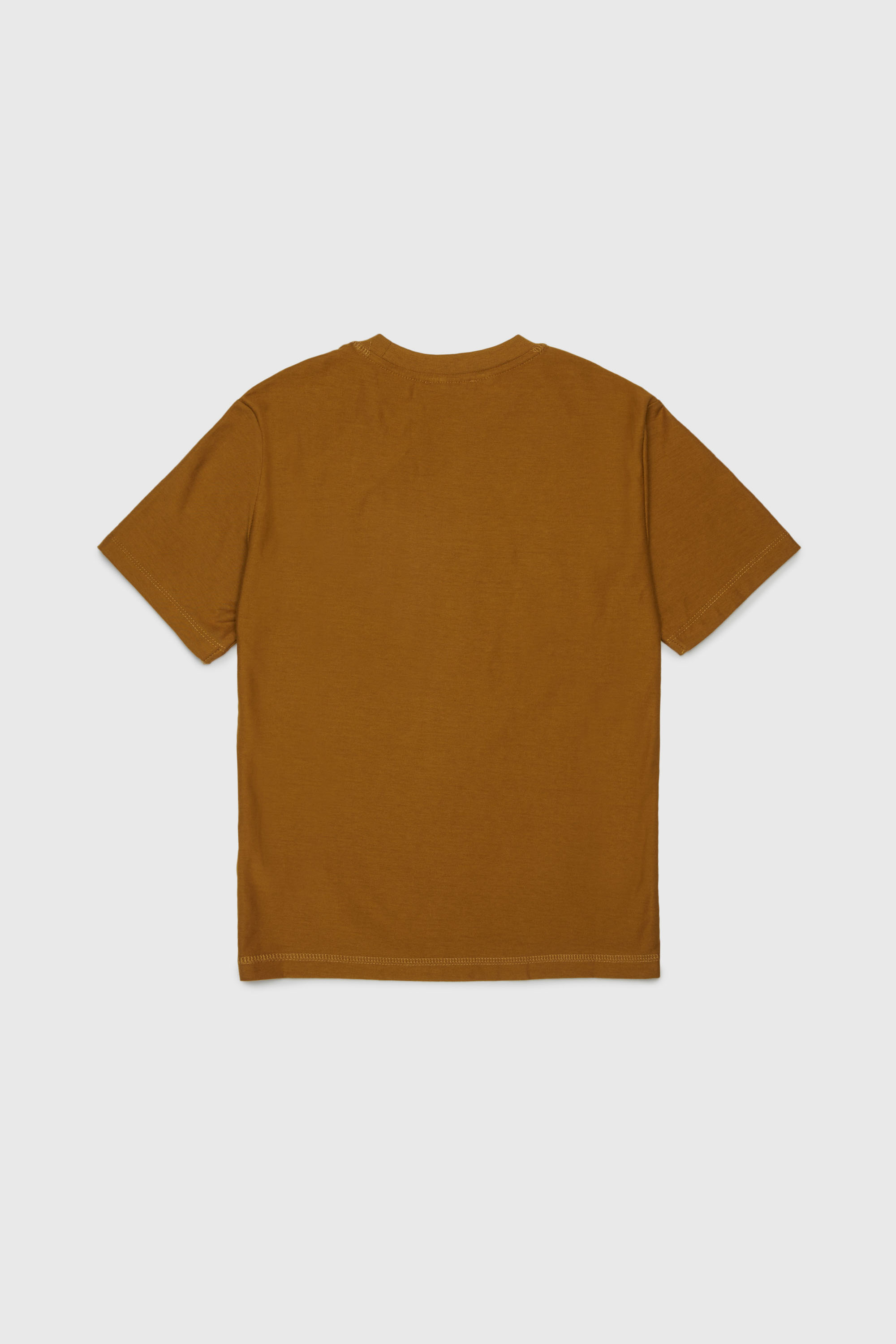 Diesel - TFRIT OVER, Camiseta con logo Oval D y efecto jaspeado Hombre in Marr&oacute;n - 2
