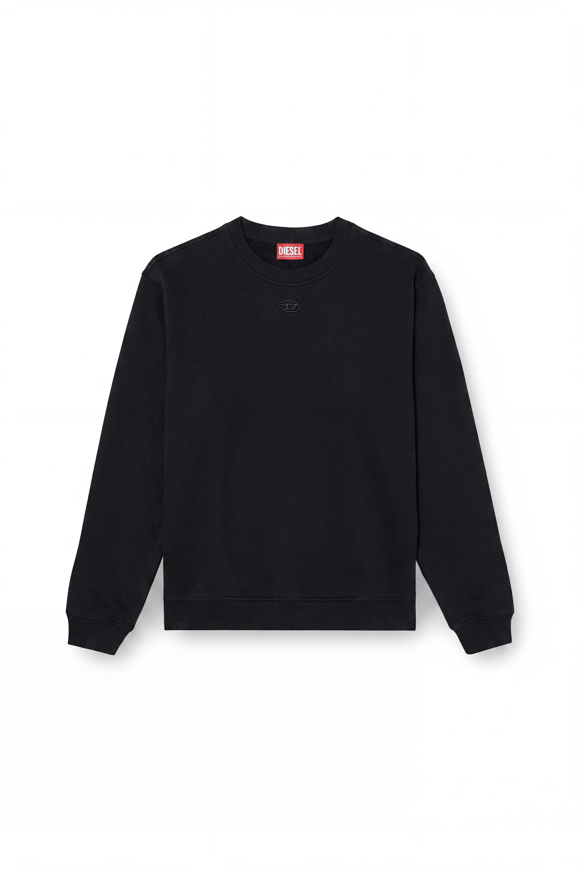 Diesel - F-NORMY-OD, Sudadera de algod&oacute;n con bordado Oval D Mujer in Negro - 3