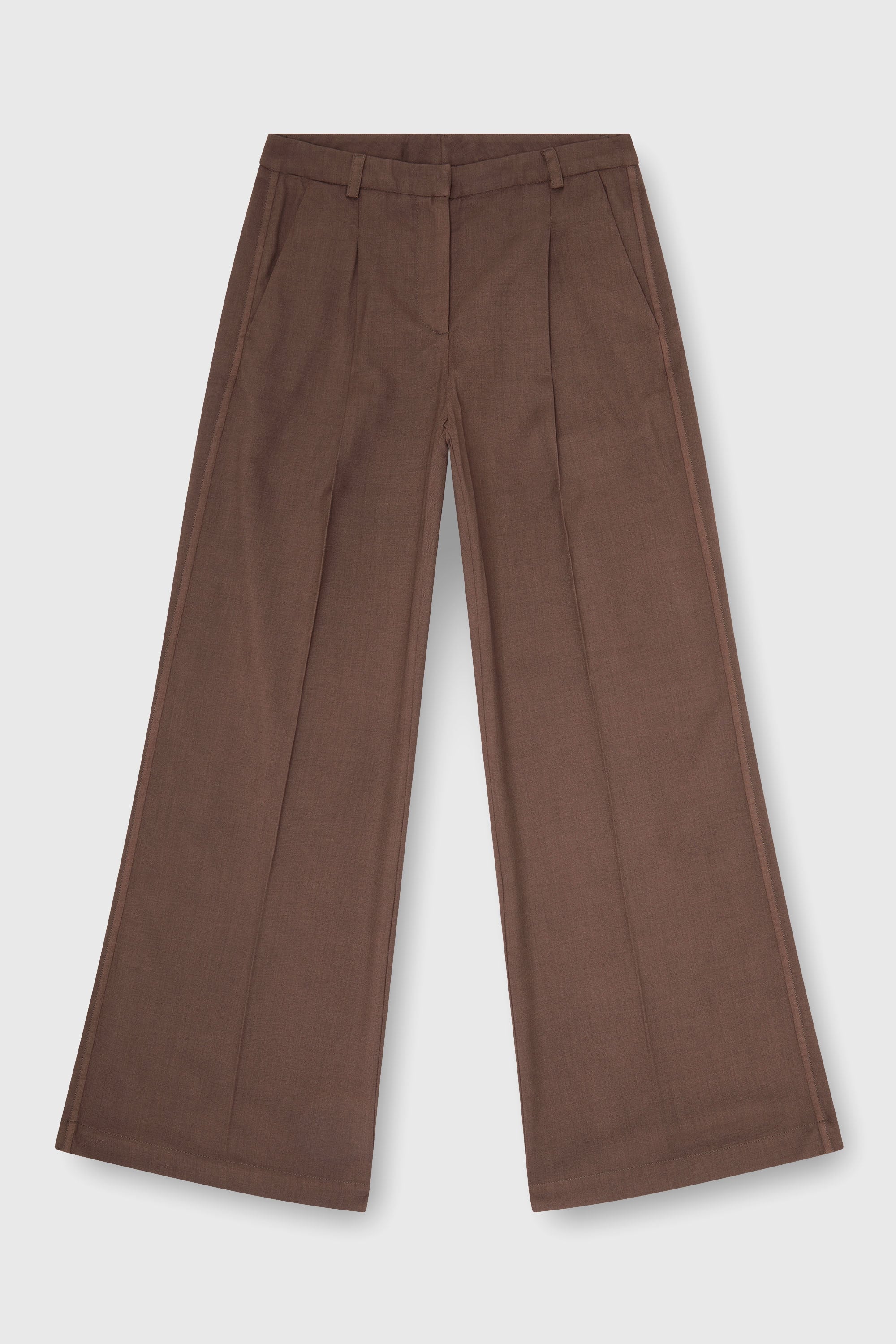 Diesel - P-ARIDE, Pantal&oacute;n wide de pernera plisada en stretch wool Mujer in ToBeDefined - 2