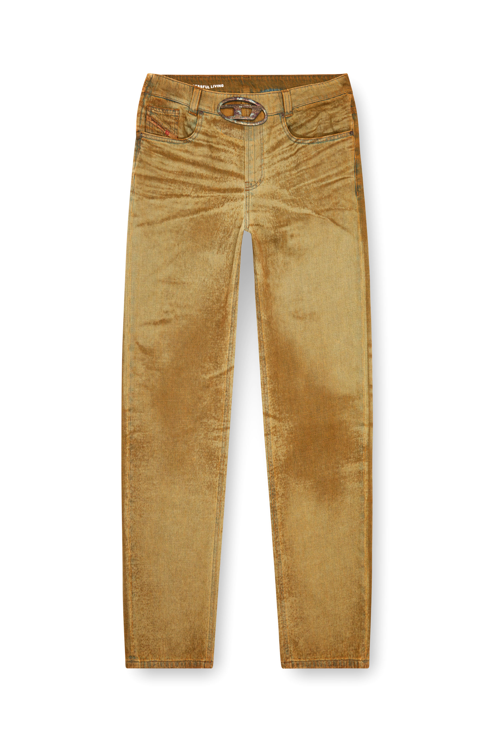 Diesel - Man's Straight Jeans 2010 D-Macs 0AJET, Light Brown - 3