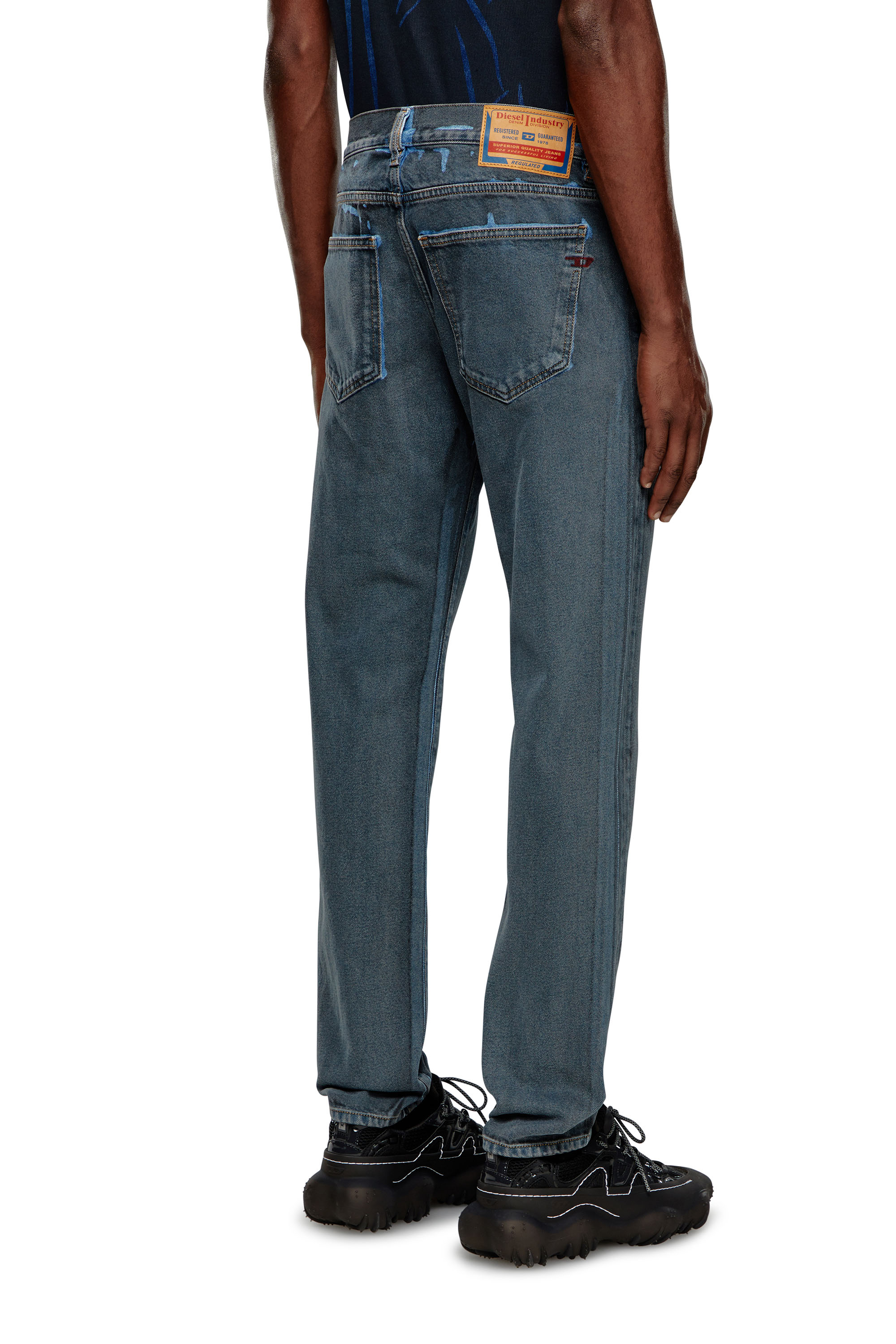 Diesel - Slim Jeans 2019 D-Strukt 09I47, Negro/Gris oscuro - Image 2