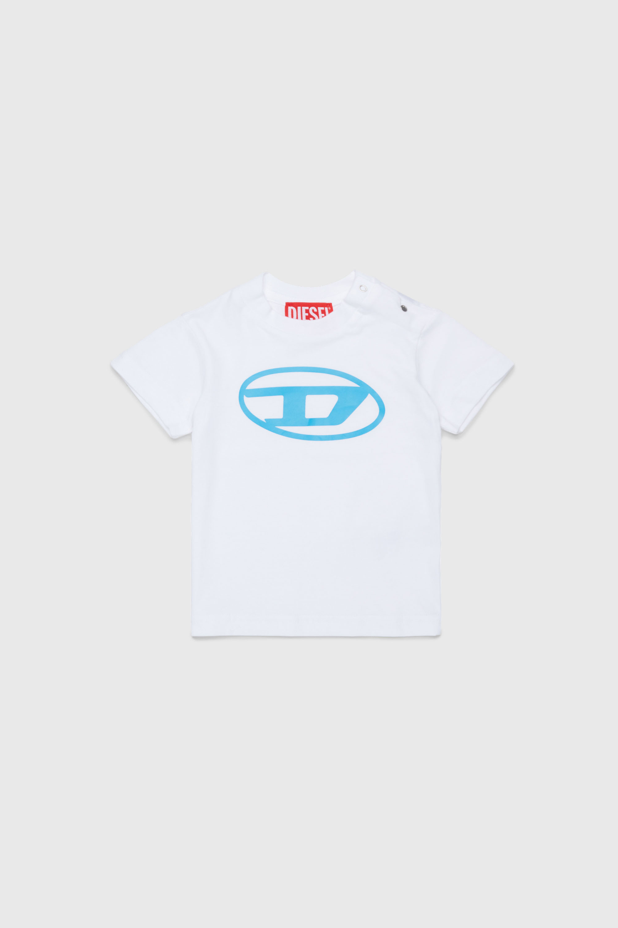 Diesel - TIELB, Camiseta de algod&oacute;n con Logo Oval D Hombre in Blanco - 1