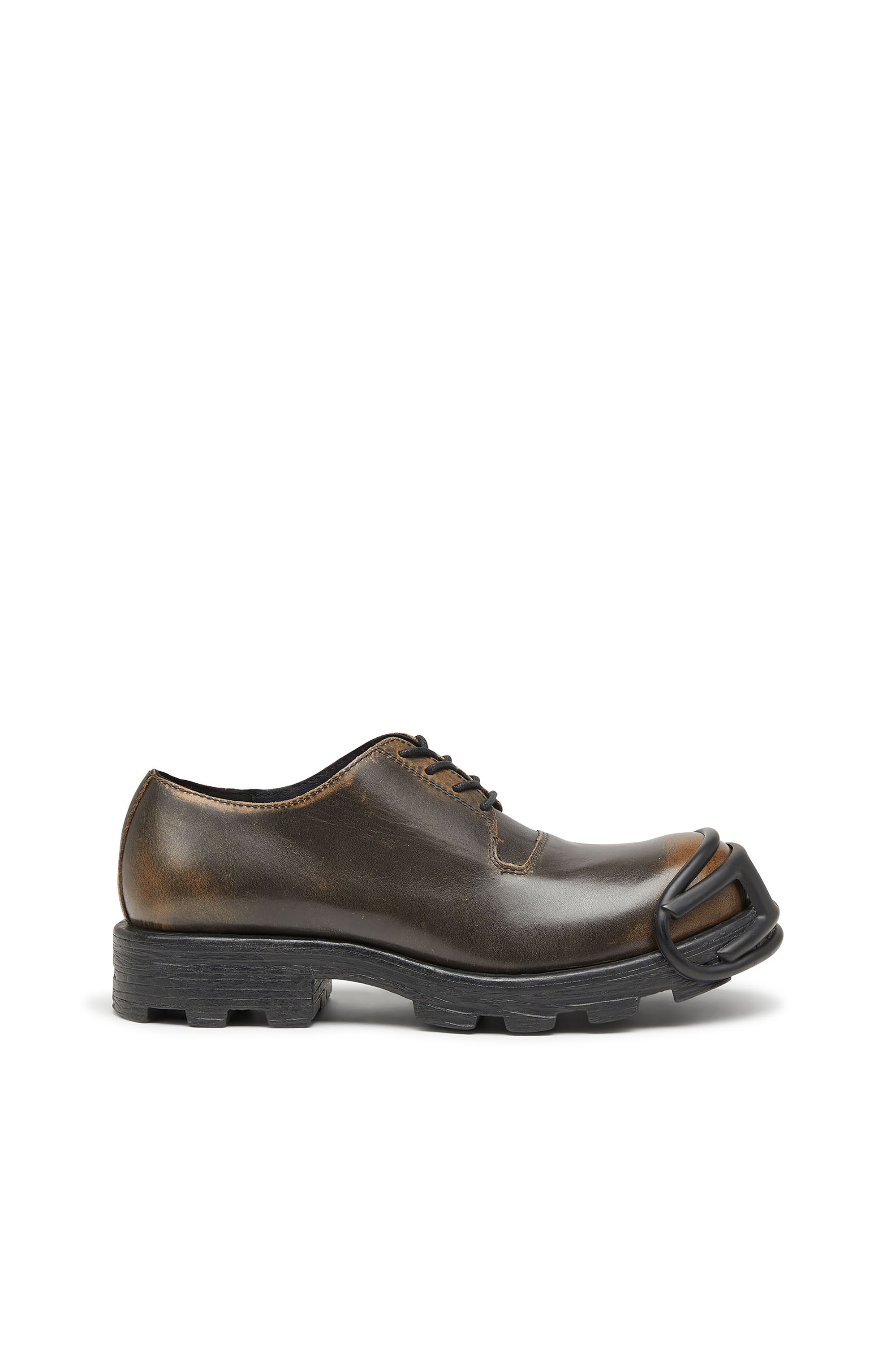 Diesel - D-HAMMER SO D, D-Hammer-Zapatos derby en cuero cepillado Hombre in Marr&oacute;n - 1