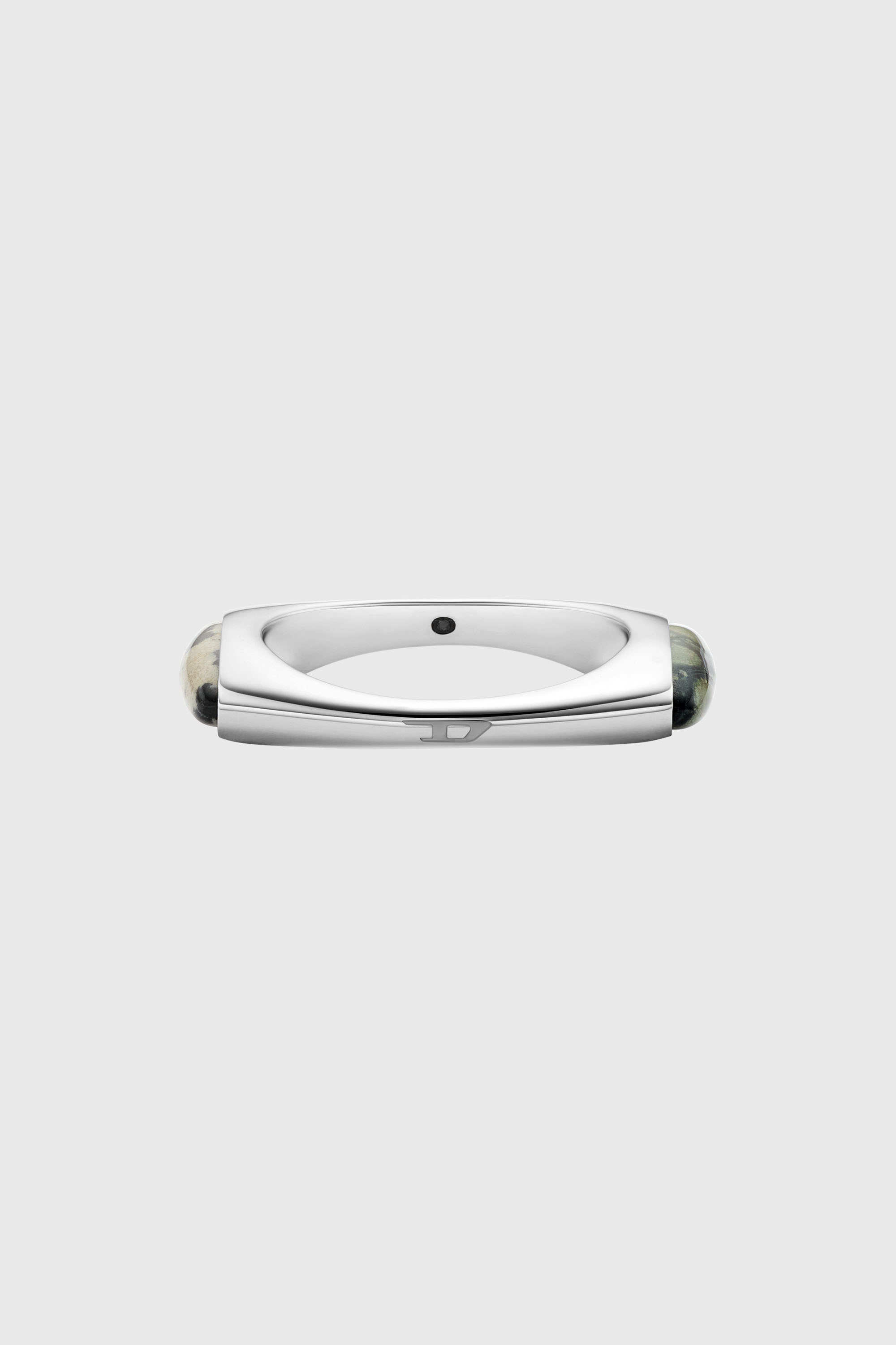 Diesel - DX167940 JEWELLERY, Anillo sello de acero inoxidable Unisex in Plateado - 3