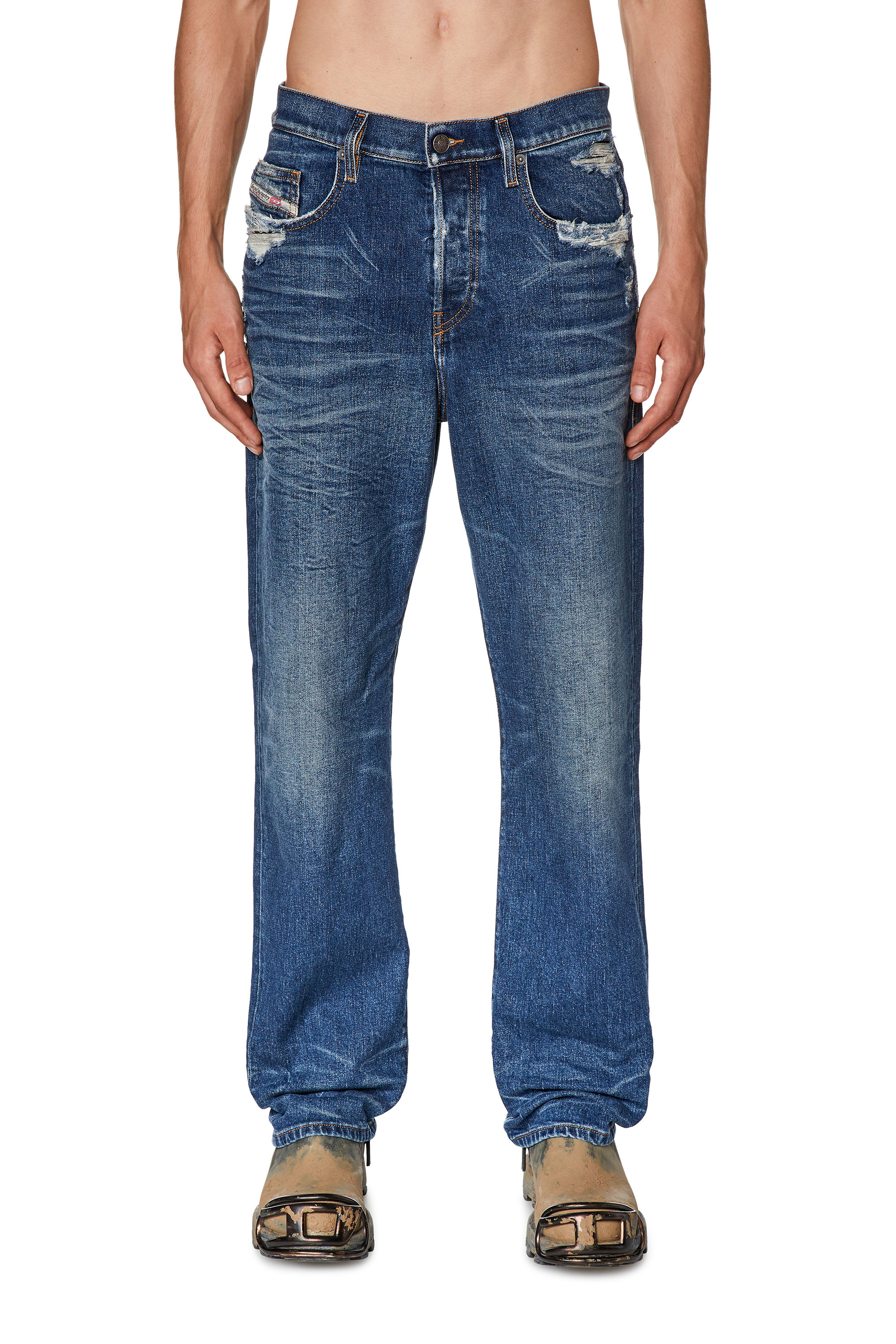 Diesel - Straight Jeans 2020 D-Viker 007Q2, Azul medio - Image 1