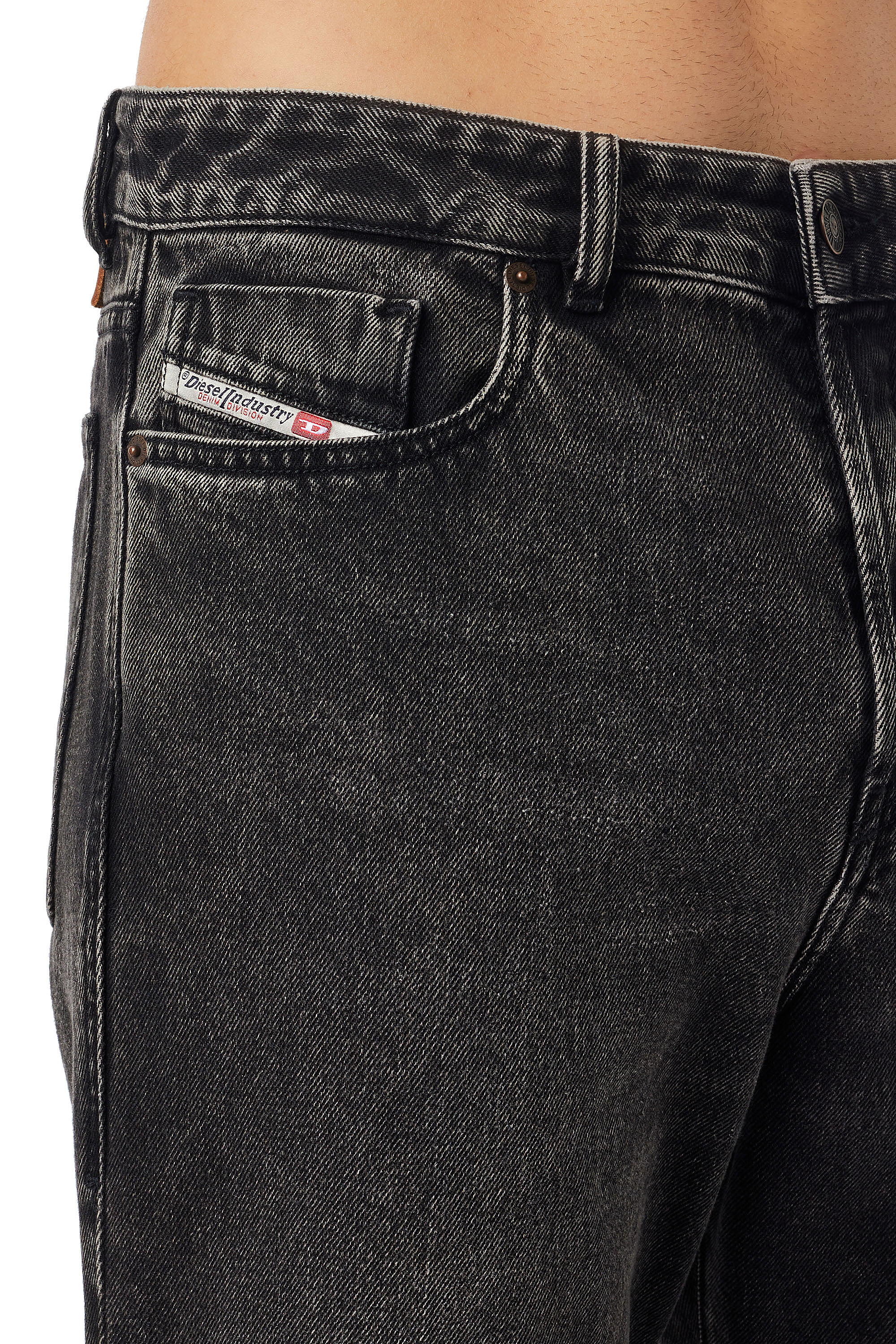 Diesel - 1955 09B87 Straight Jeans, Negro/Gris oscuro - Image 4