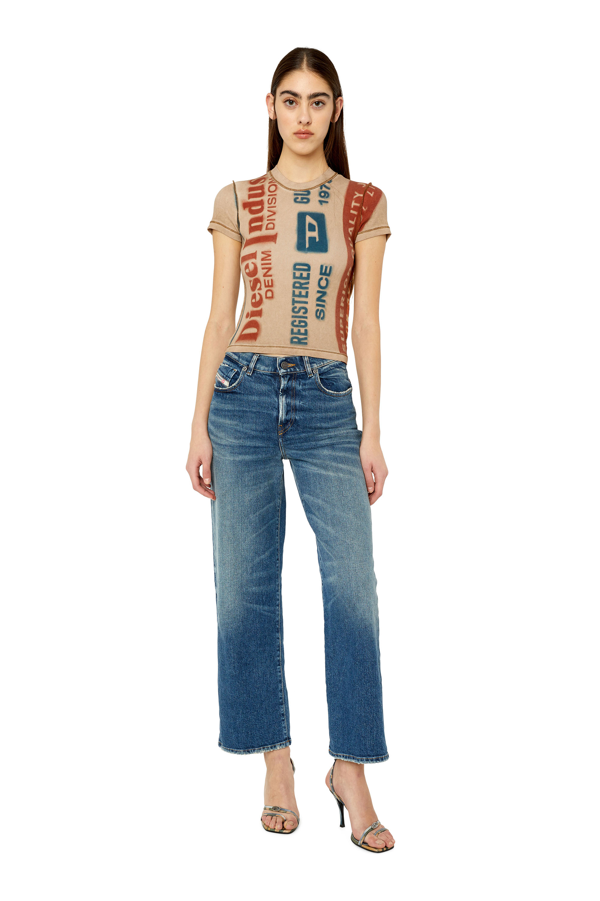 Diesel - 2000 Widee 007L1 Bootcut and Flare Jeans, Azul medio - Image 4