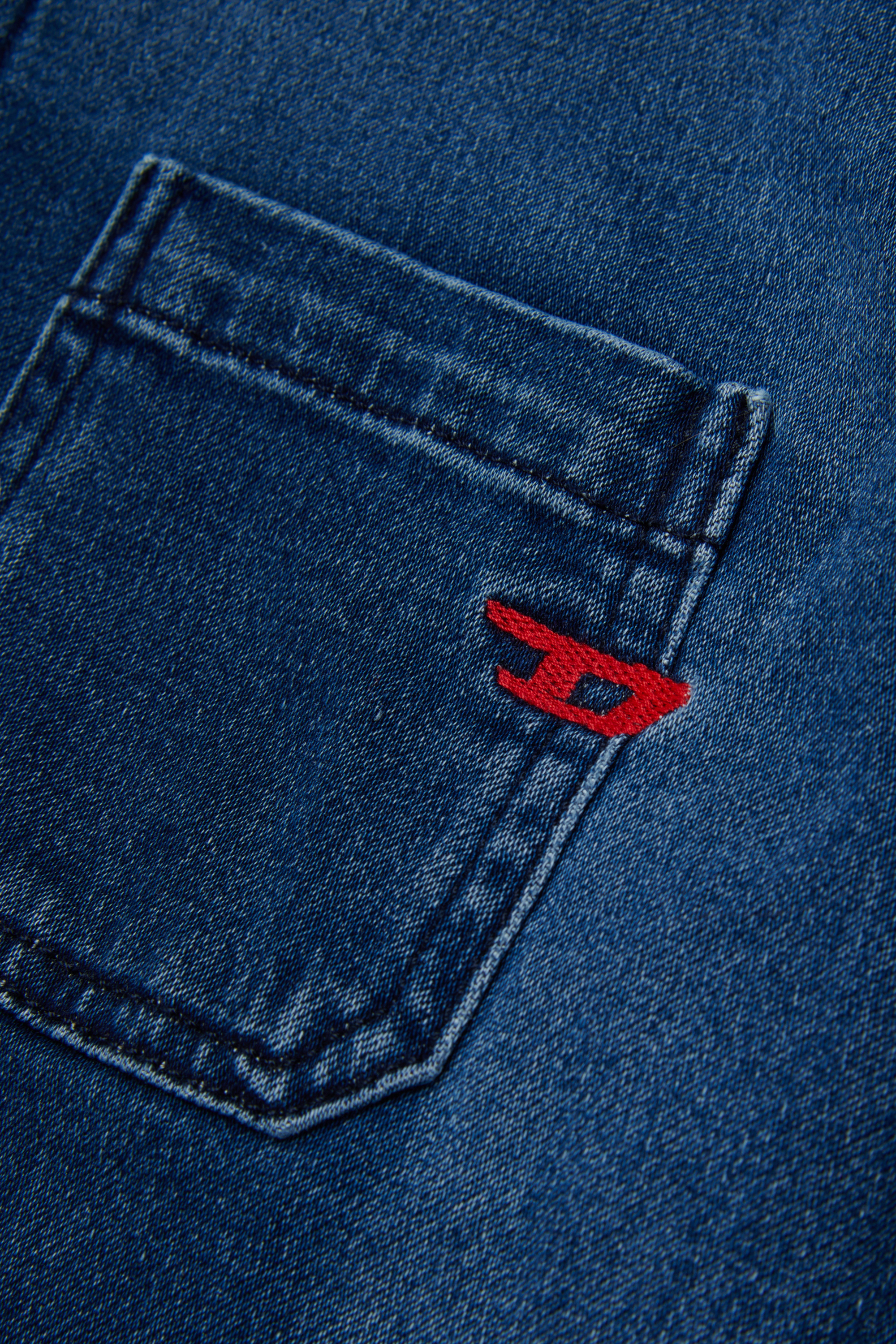 Diesel - CAMPS-OVER JJJ, Hooded shirt en JoggJeans efecto sombra Hombre in Azul marino - 4