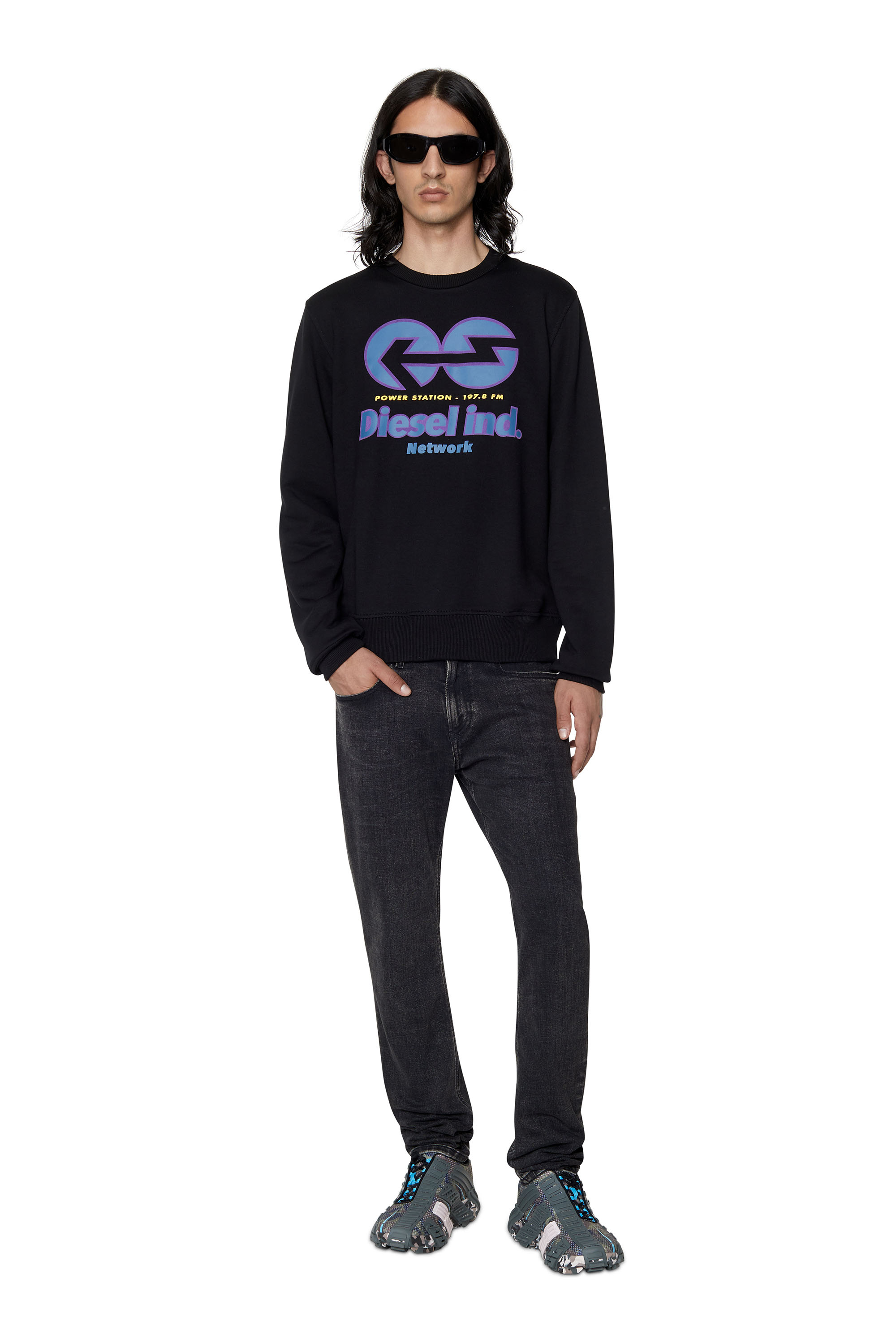 Diesel - Skinny Jeans 1979 Sleenker 09C23, Negro/Gris oscuro - Image 1