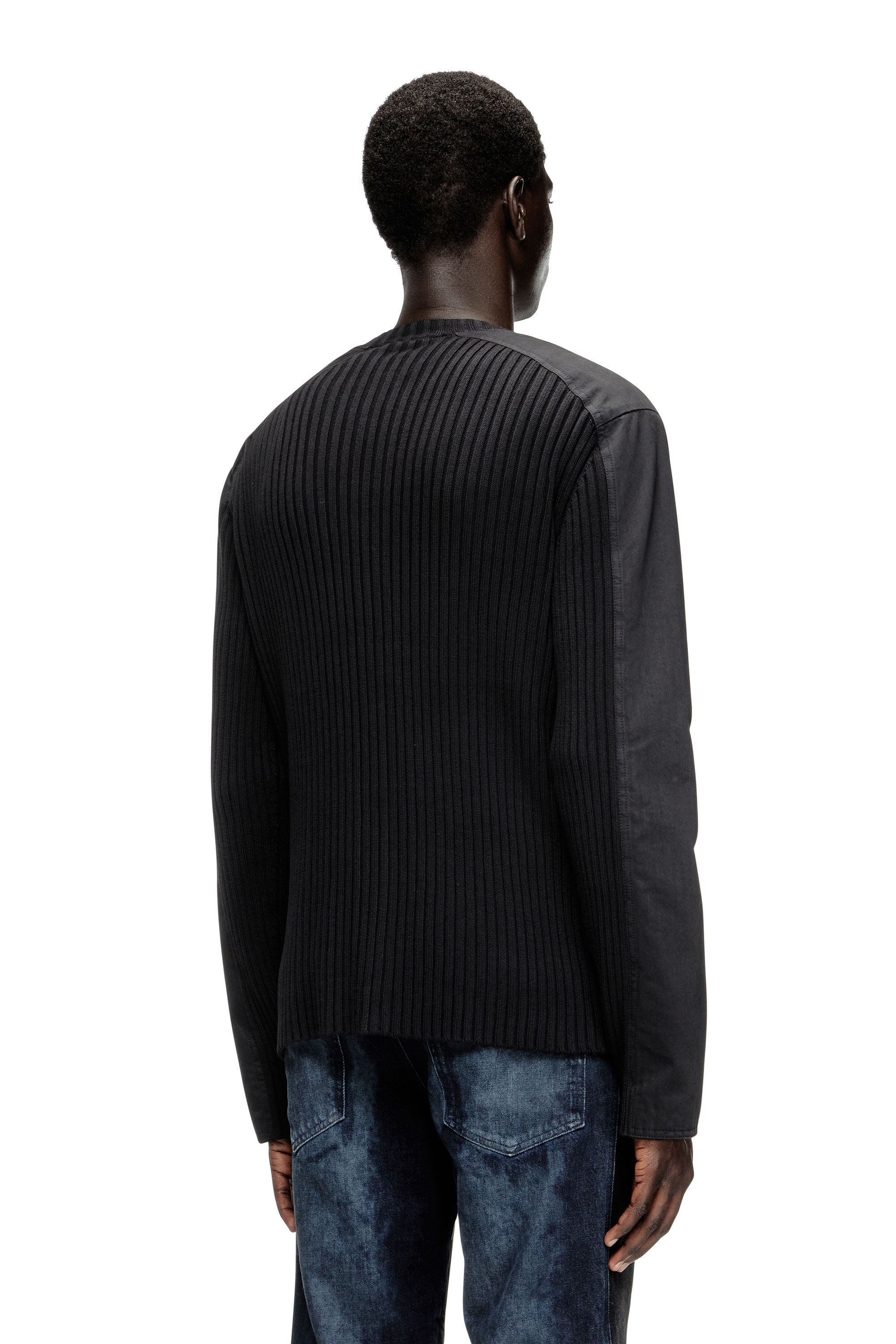 Diesel - K-MATTY, Cárdigan con cremallera y paneles utility Hombre in ToBeDefined - 4