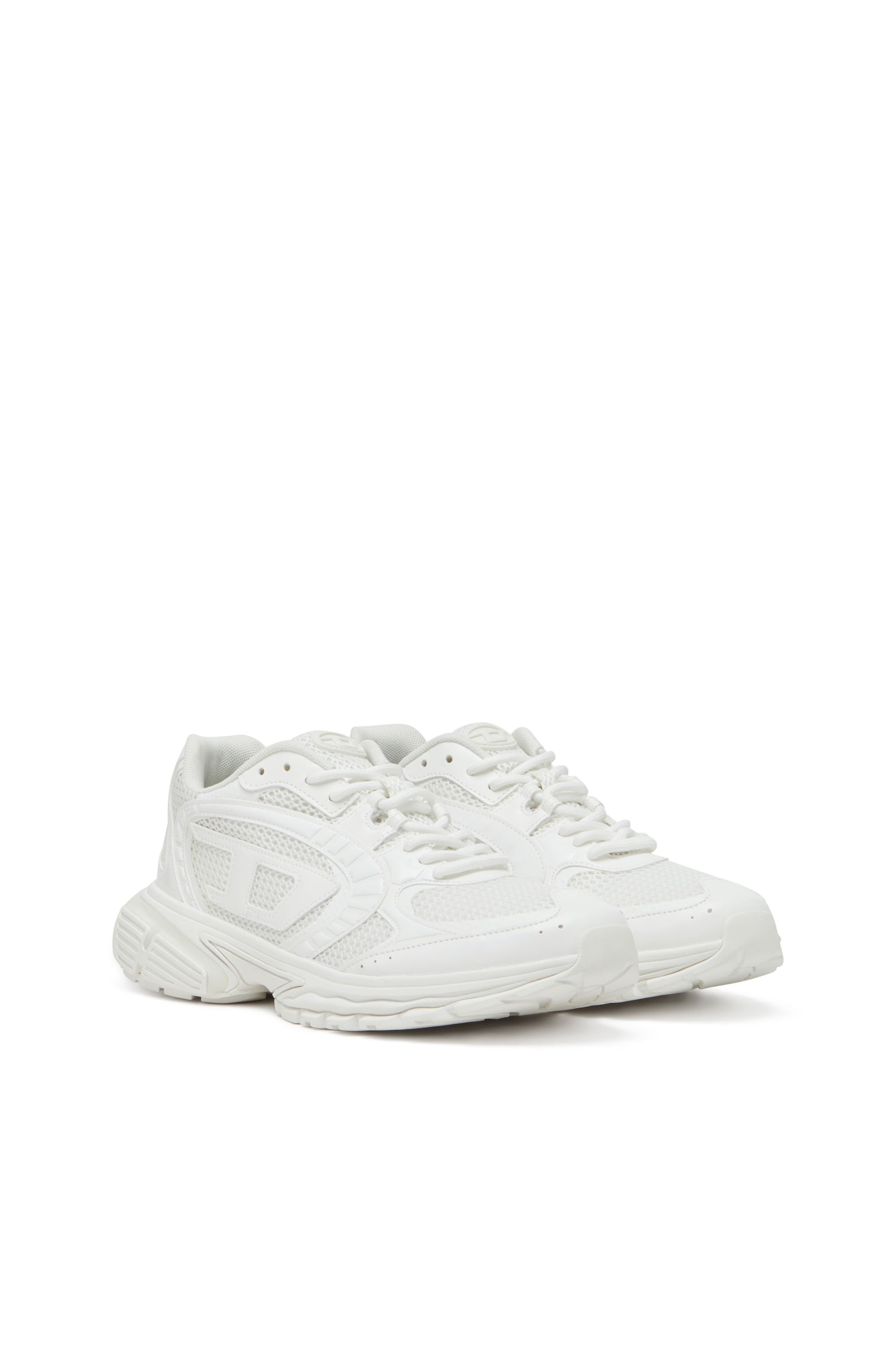 Diesel - S-PRO-V-DENSE LOW, Deportivas de malla con logotipo Oval D Hombre in Blanco - 2