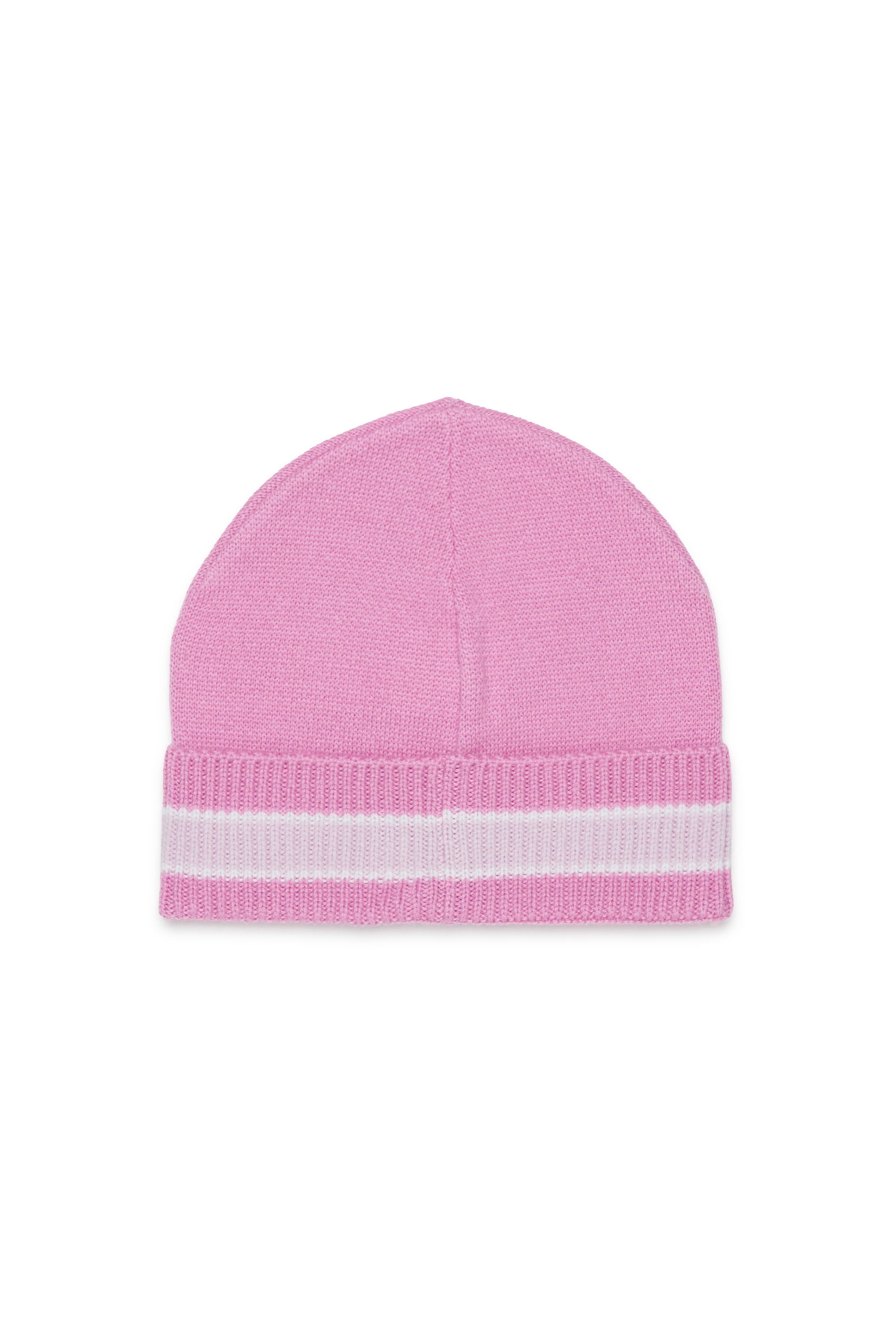 Diesel - FMOB, Gorro de rayas en mezcla de lana Unisex in Rosa - 2