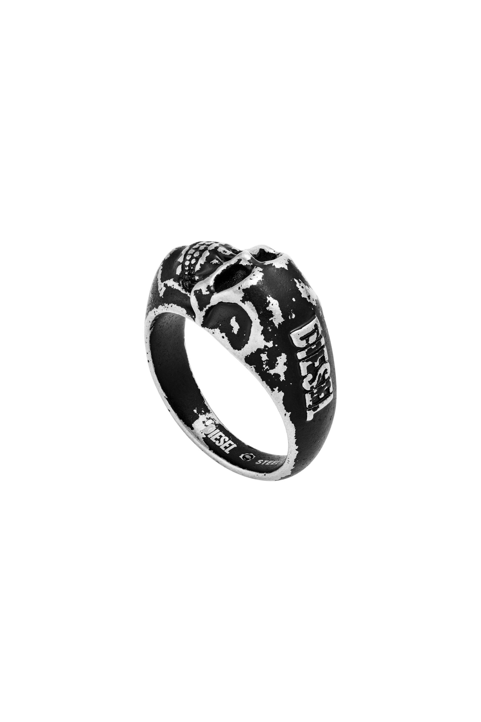 Diesel - DX1579040 JEWEL, Anillo de calavera de acero inoxidable Unisex in Negro - 2